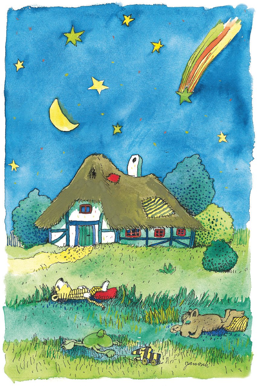 LuckyLinde Wanddekoobjekt Der kleine Tiger und der kleine Bär bei Nacht (1 günstig online kaufen