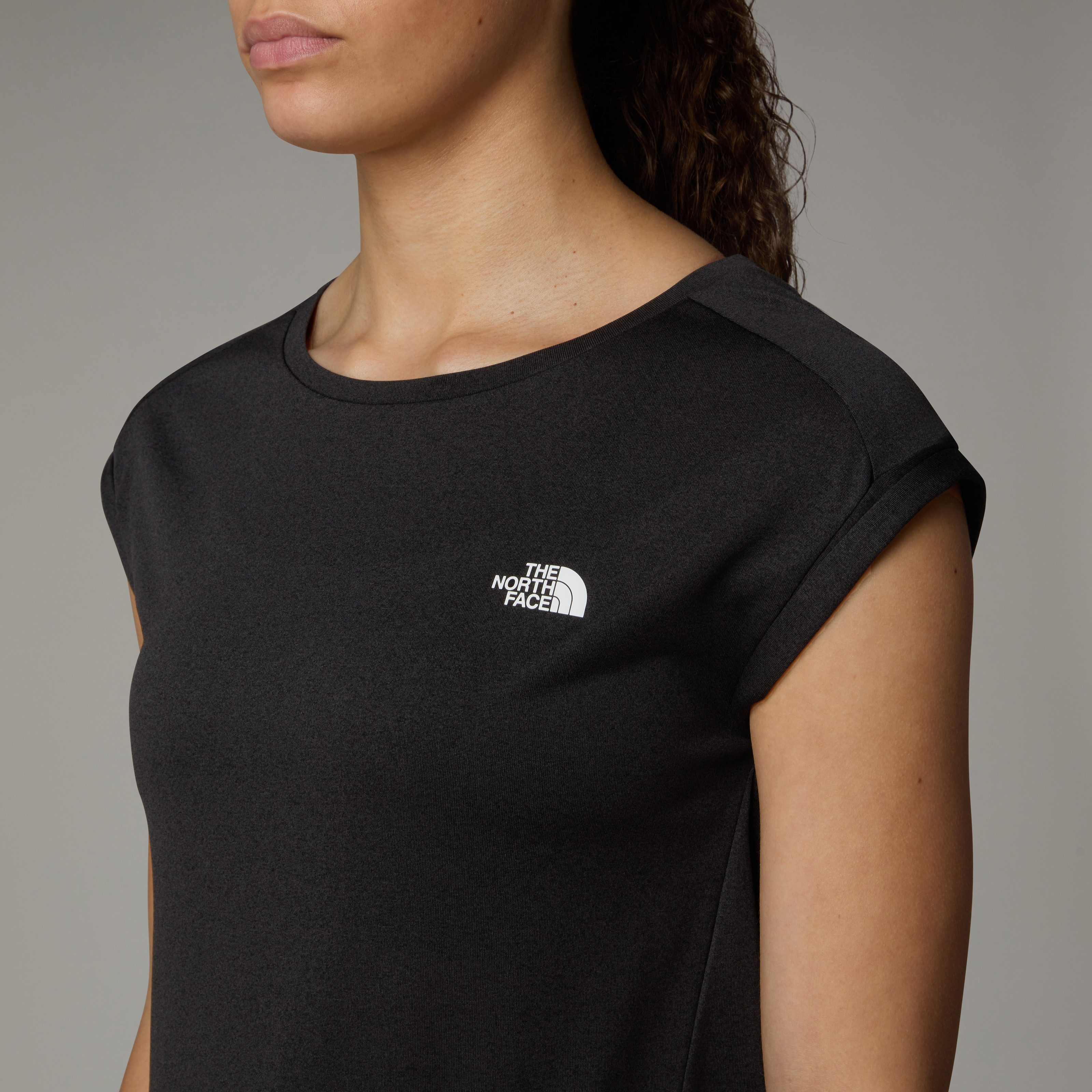 The North Face Funktionsshirt W TANKEN TANK - EU weiter Rundhalsausschnitt, überschnittene Ärmel, sportlicher Stil