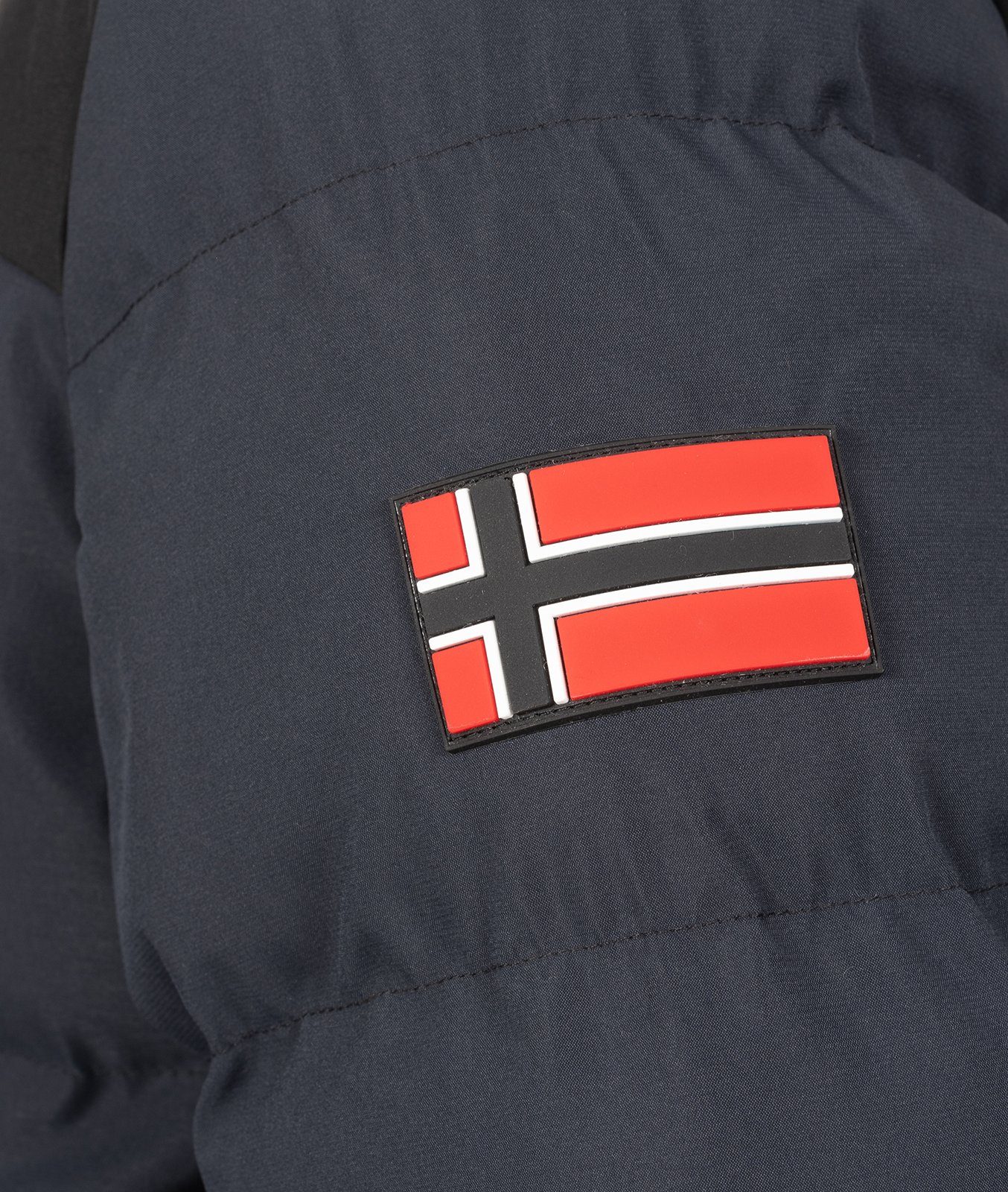 Geo Norway Winterjacke Herren Winterjacke Steppjacke mit Kapuze – Bild 5 von 5
