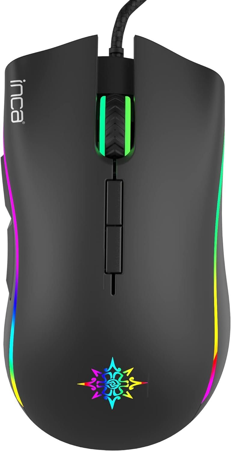 INCA INCA 6400 Dpi IMG-349 ANAHITA RGB 7 Tasten Professionelle Gaming Maus Gaming-Maus