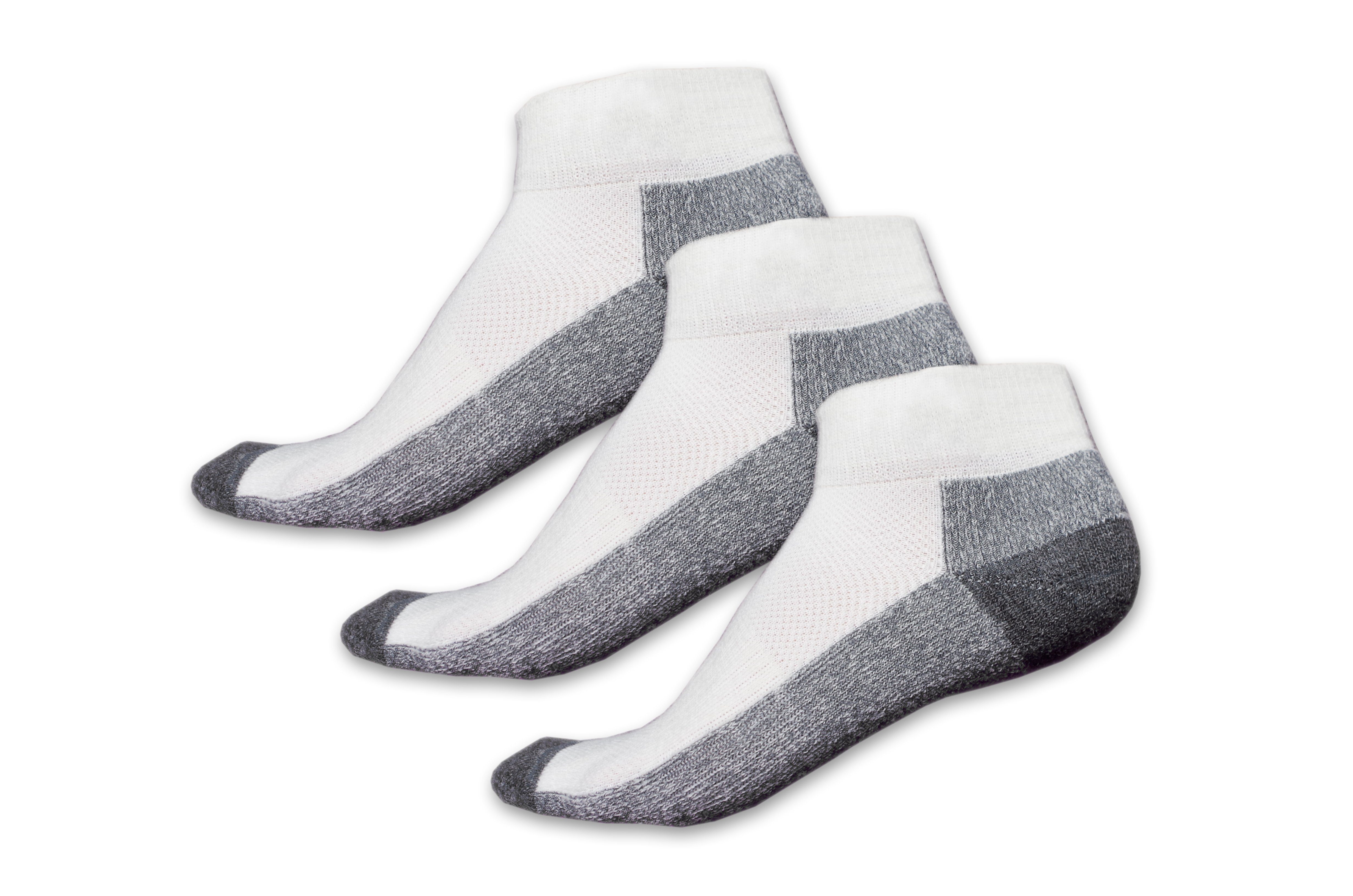 Posh Gear Sneakersocken Woll weiß 3 Corto Paar (3-Paar) Socken Alpaka