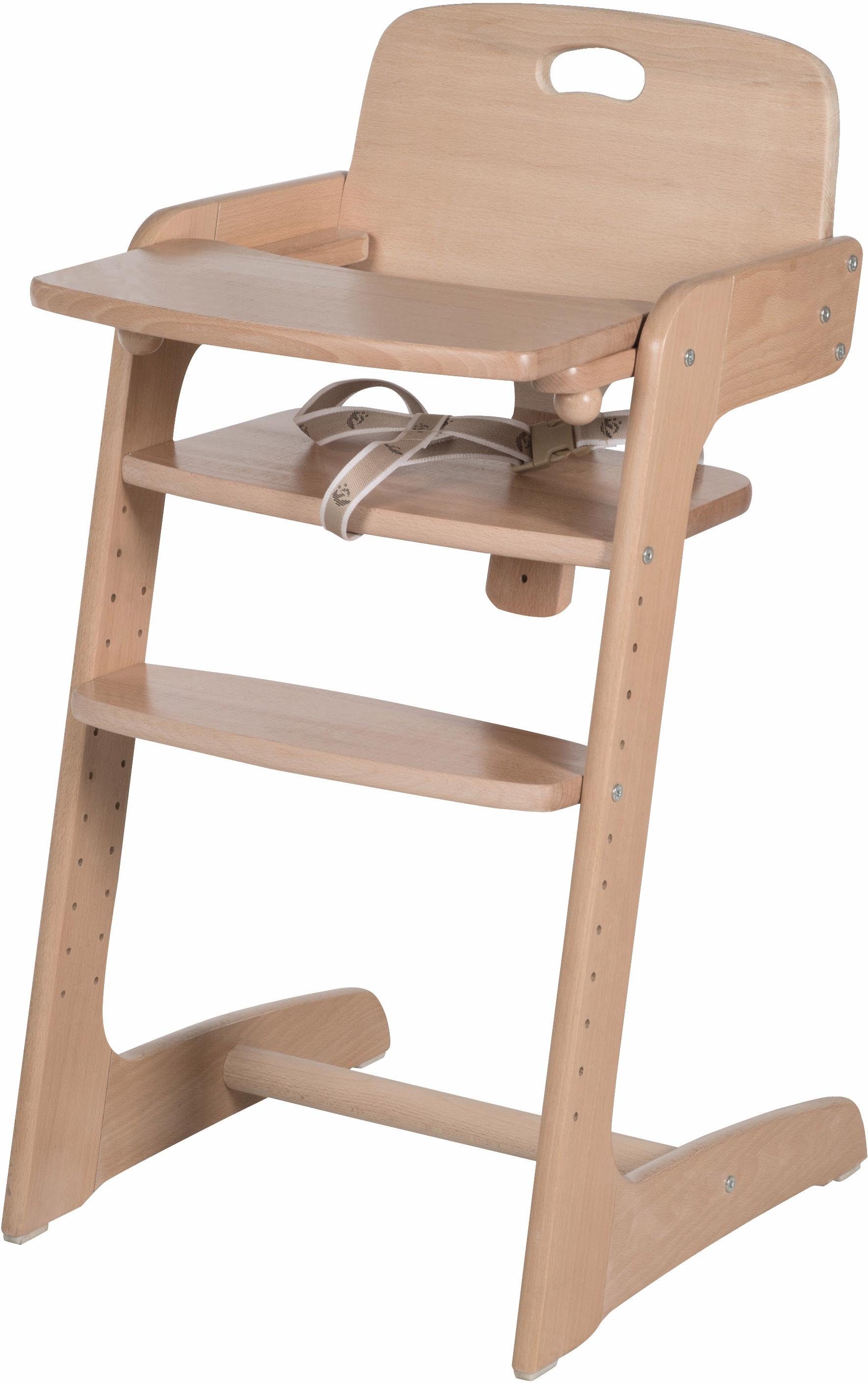 roba® Hochstuhl Treppenhochstuhl, Kid Up, natur, aus Holz