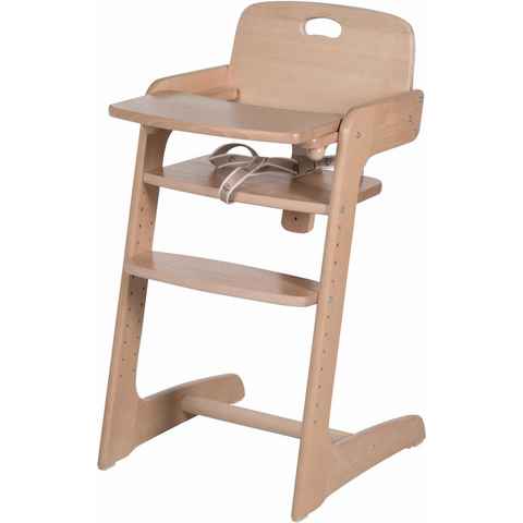 roba® Hochstuhl Treppenhochstuhl, Kid Up, natur, aus Holz