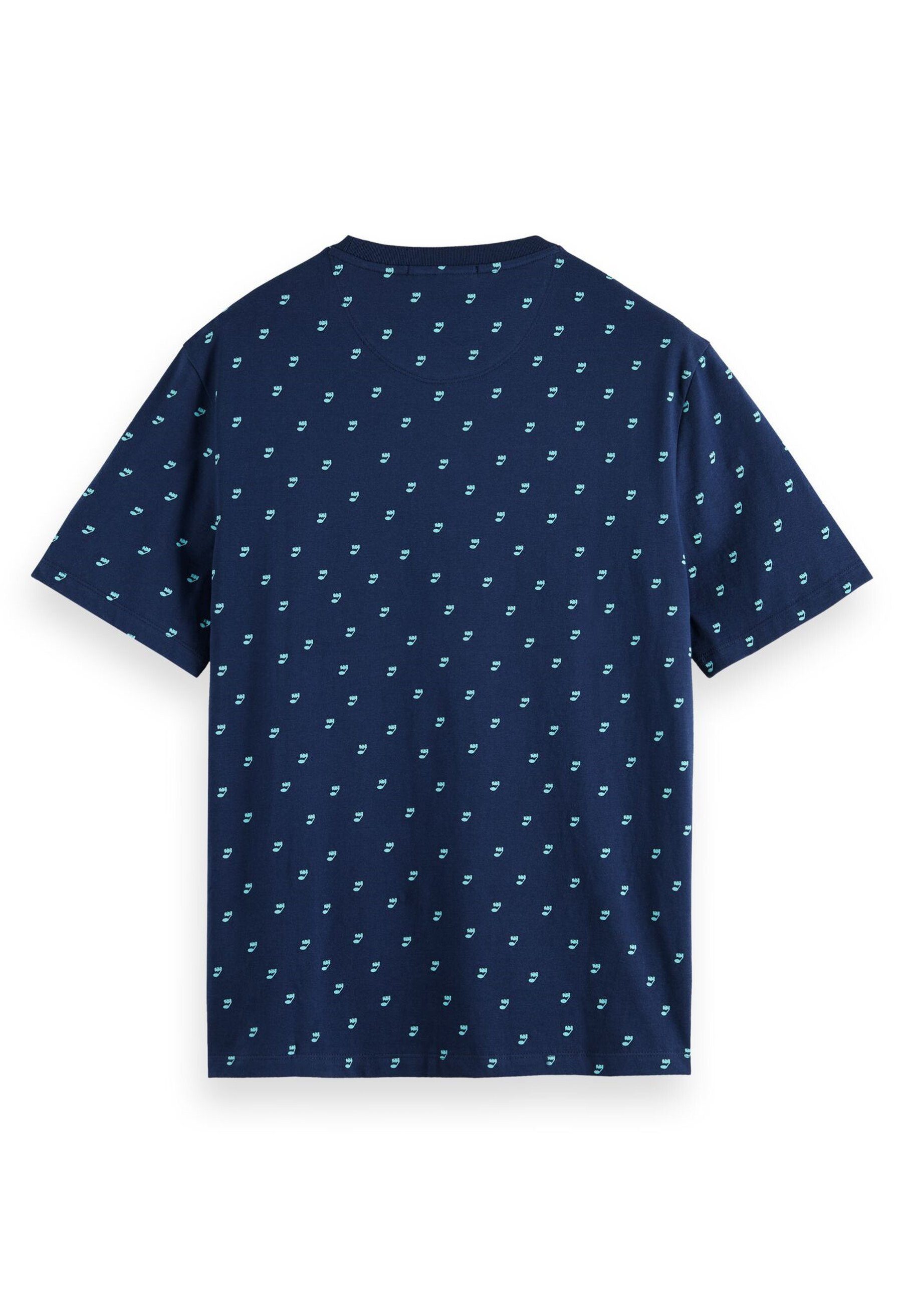 T-Shirt mit Soda Note & Musical Kurzarmshirt Scotch Alloverprint Shirt (1-tlg)