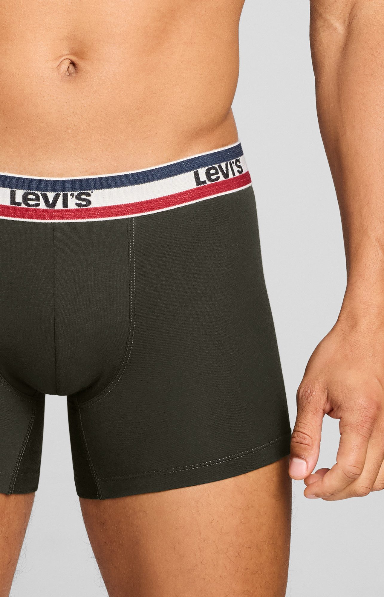 Levi's® Boxershorts LEVIS MEN REPEAT SPW LOGO BOXER BRIEF (2er Pack) ohne Eingriff, elastischer Logobund, Baumwoll-Mix – Bild 4 von 5