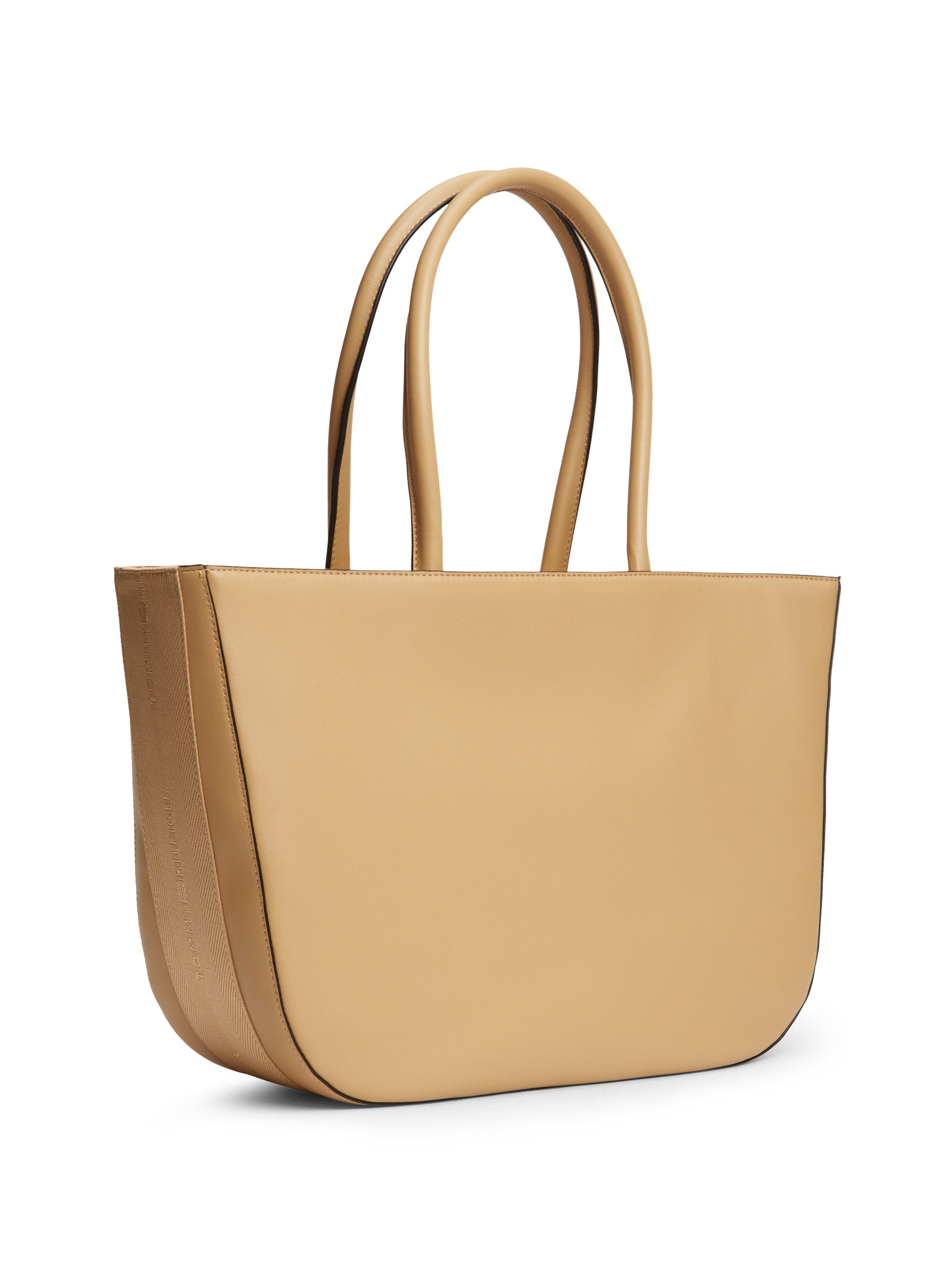 Tommy Hilfiger Tragetasche TH LOGOTAPE TOTE, Damen Shopper, Handtasche mit goldfarbenem TH-Detail