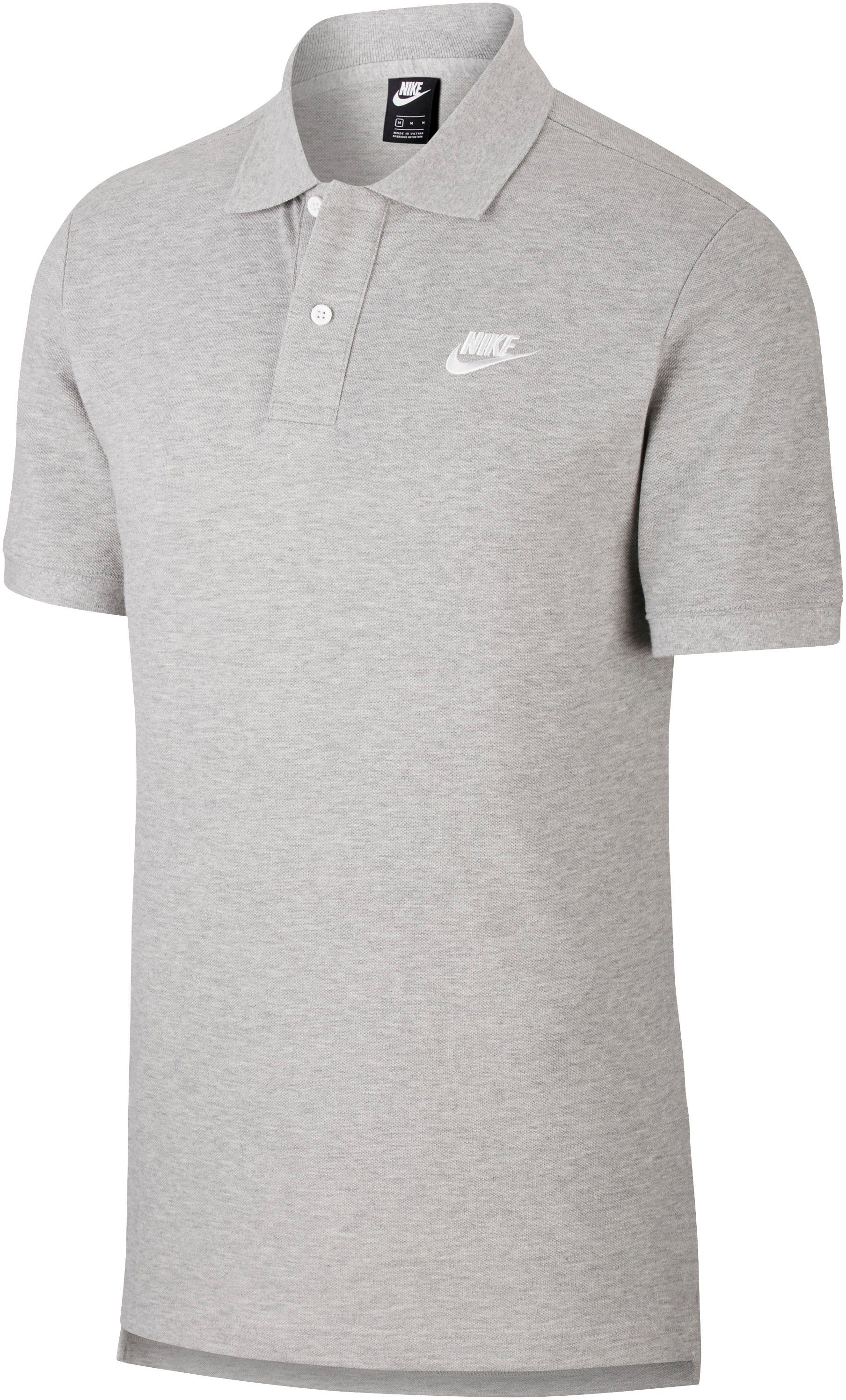 Polo HEATHER/WHITE Poloshirt DK GREY Nike Sportswear Men's