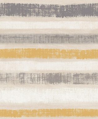 Arthouse Vliestapete 610604 Painted Stripe Ochre, glatt, gestreift, bemalte optik