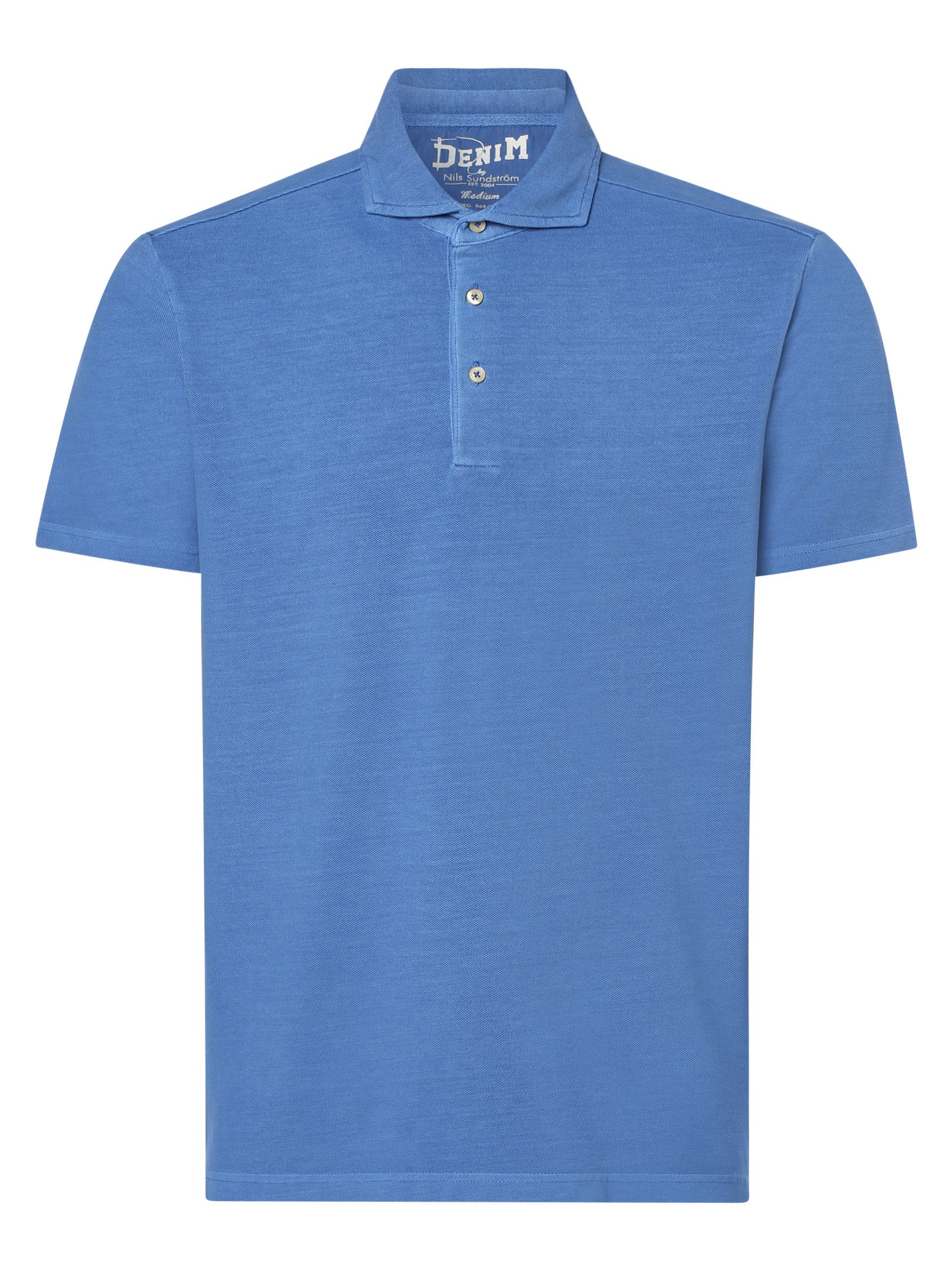 blau Poloshirt Nils Sundström