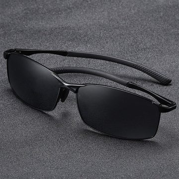 FIDDY Sonnenbrille Polarisierte Sport-Sonnenbrille für Herren, (1-St., Metallfeder-Radsport-Sonnenbrille) Modisch und vielseitig