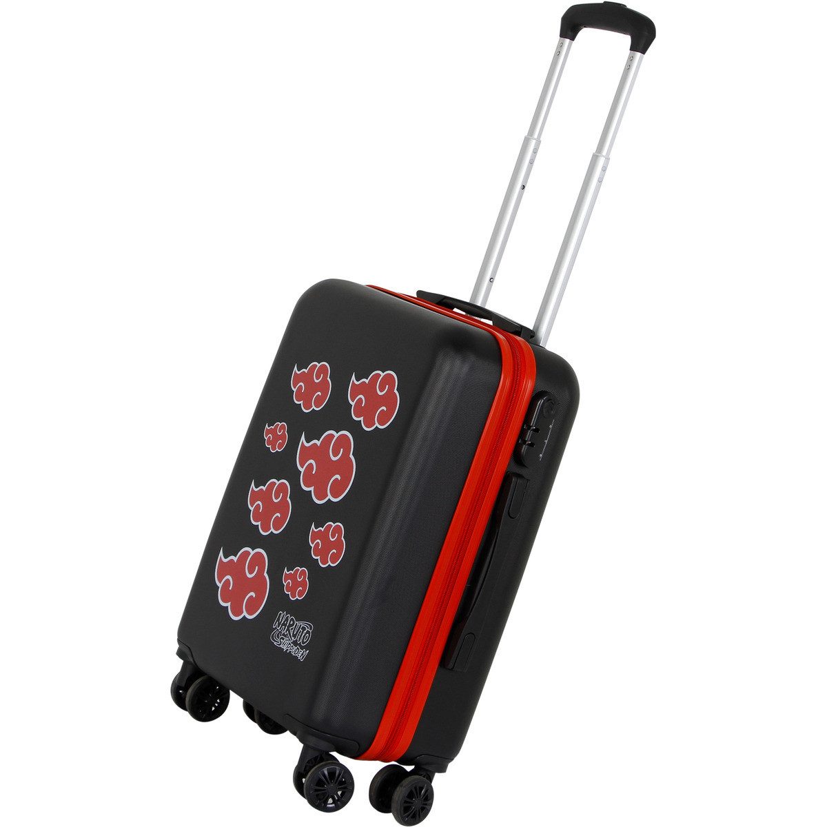 Naruto Kinderkoffer Clouds-ABS 4-Wheel Cabin Unisex Kinder, 4 Rollen, Kinderkoffer, Reisekoffer, Trolley, Reisetasche, Reisegepäck