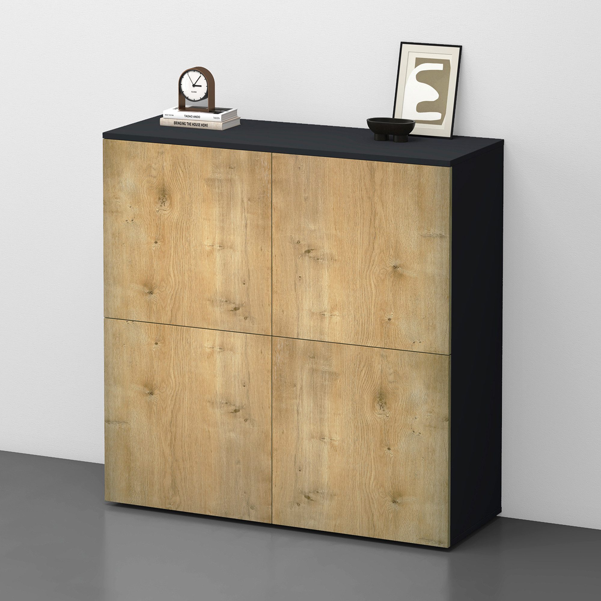 doporro Sideboard Kommode Möbel Mehrzweckschrank Push-to-Open günstig online kaufen