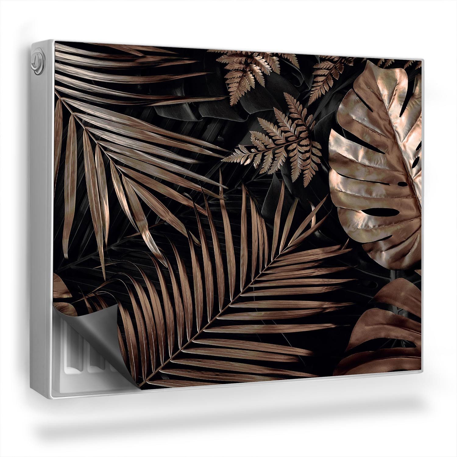 Tulup Magnetfolie Heizungsabdeckung Goldene Blätter Magnetmatte für Heizkör günstig online kaufen