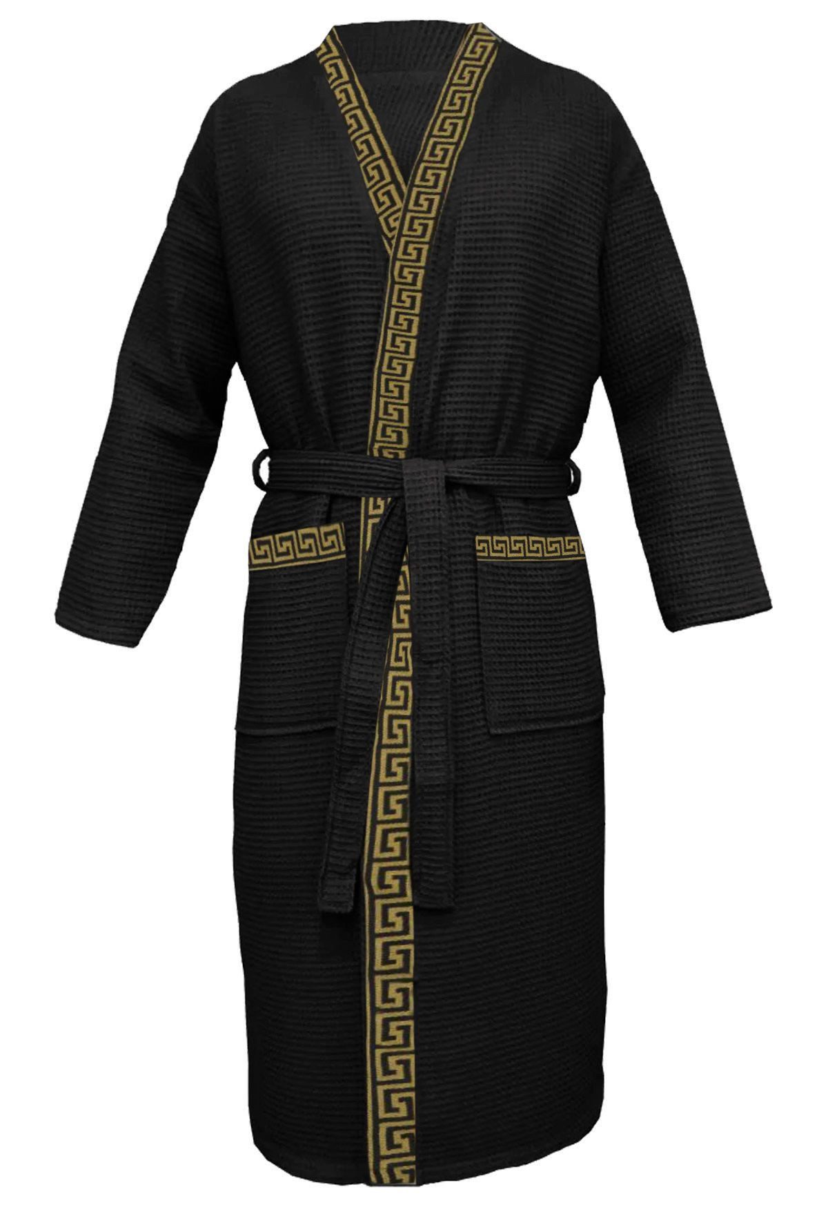 Badekönig Herrenbademantel HERREN BADEMANTEL MODEL "CÄSAR" LANGFORM+KAPUZE, günstig online kaufen