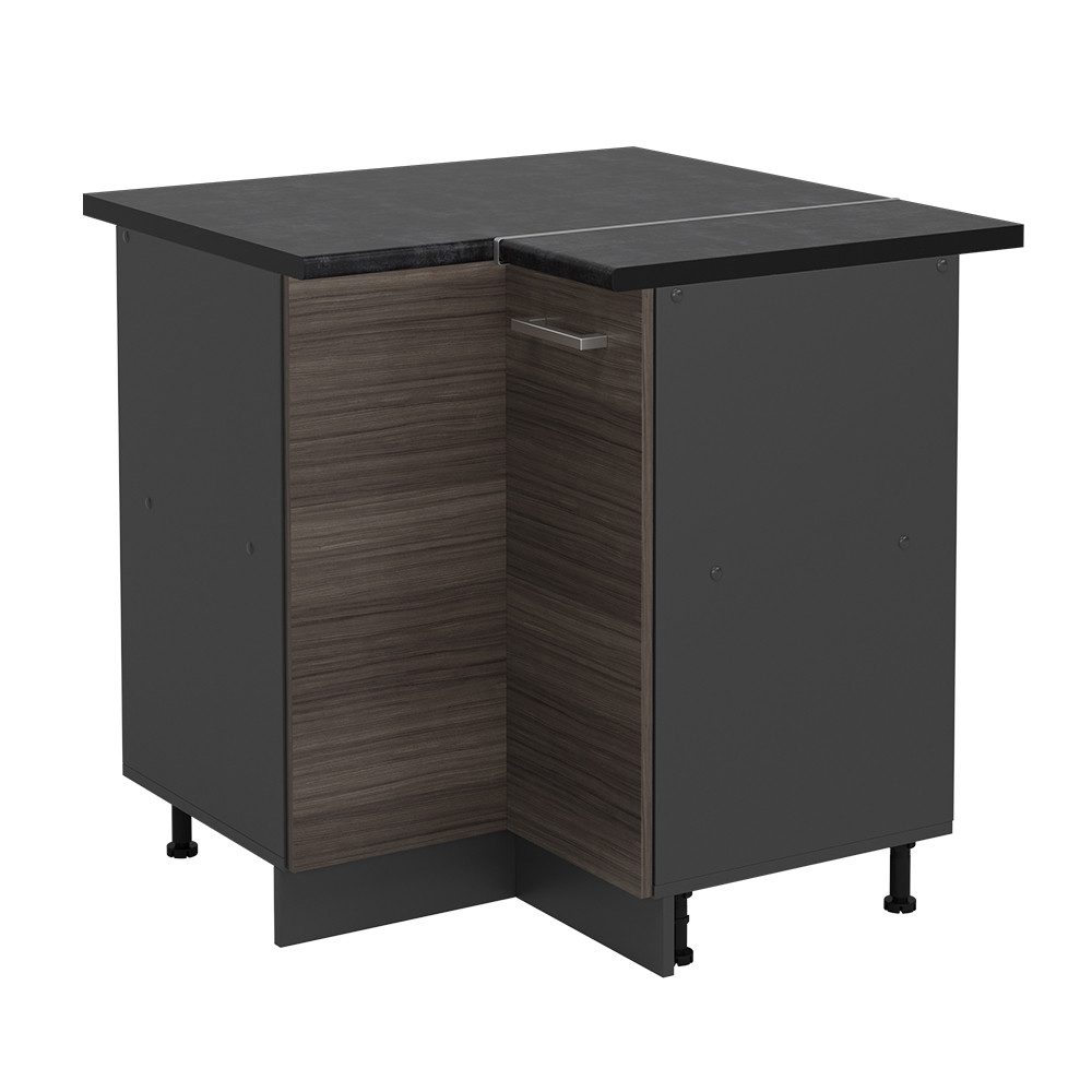 Vicco Eckunterschrank R-Line, Edelgrau/Anthrazit, 75.6 cm, günstig online kaufen