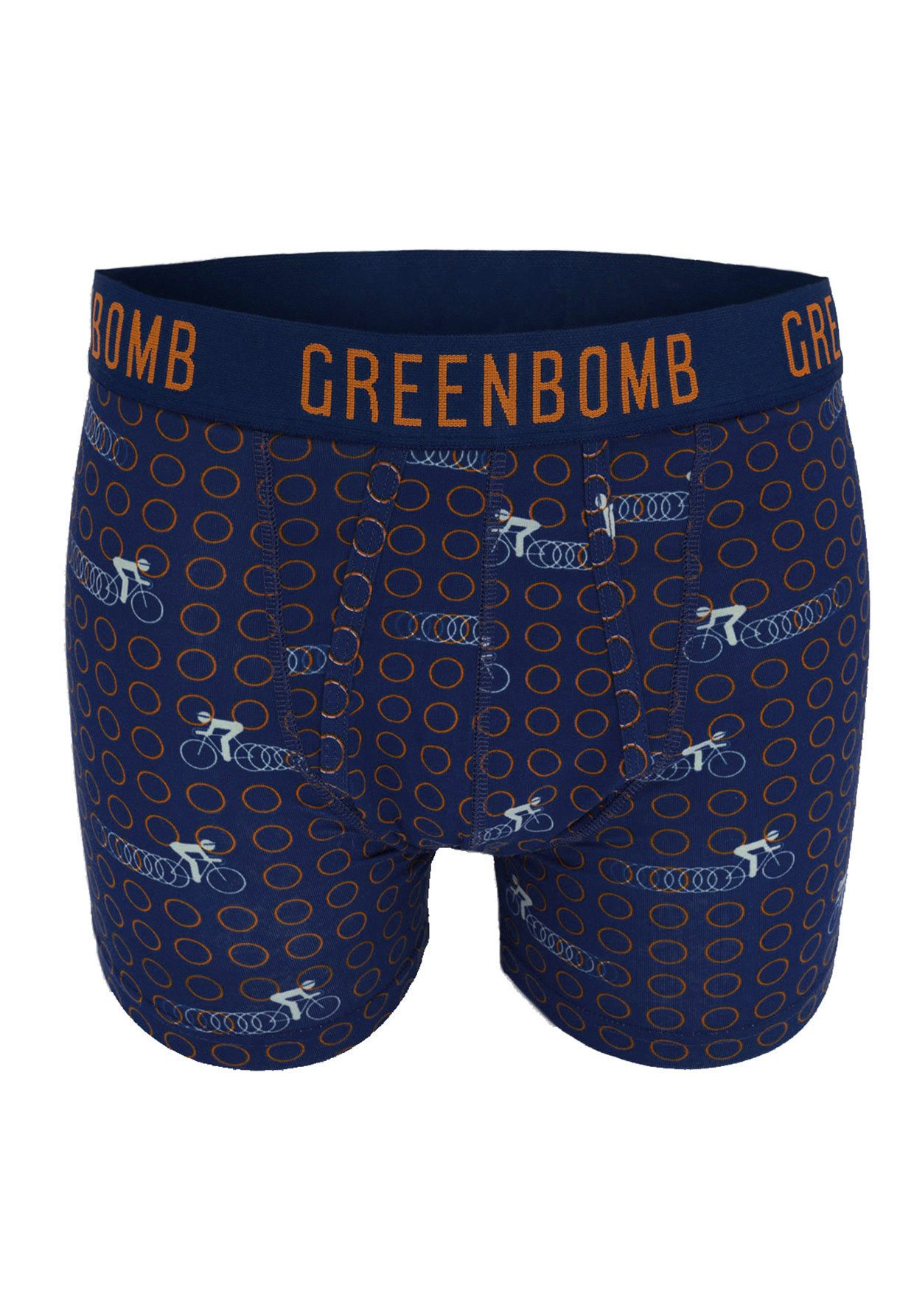 GreenBomb Boxer Trunk Bike Rings Motiv Fahrrad GOTS-zertifizierte Herstellu günstig online kaufen