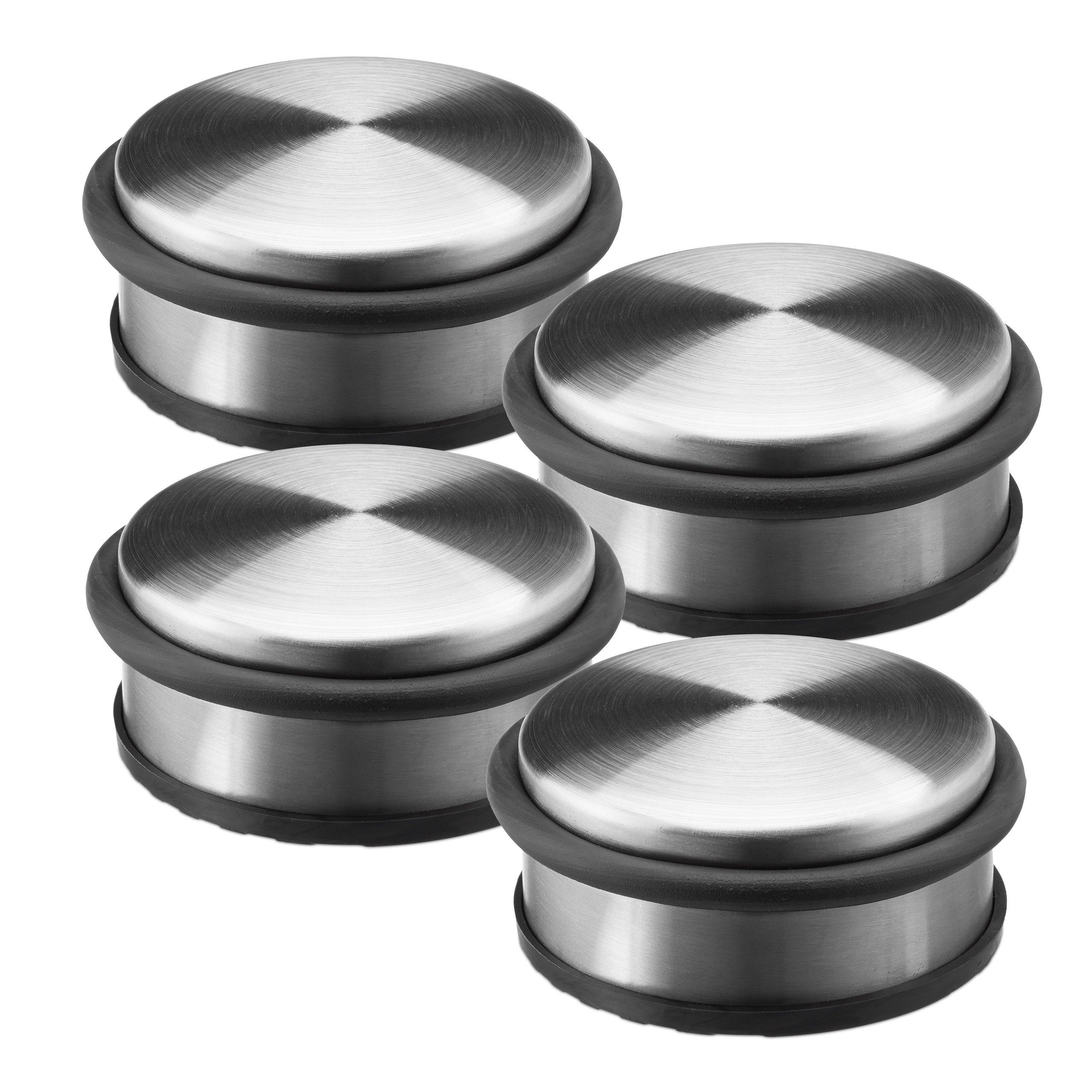 relaxdays Türstopper 4 x Türstopper Edelstahl günstig online kaufen