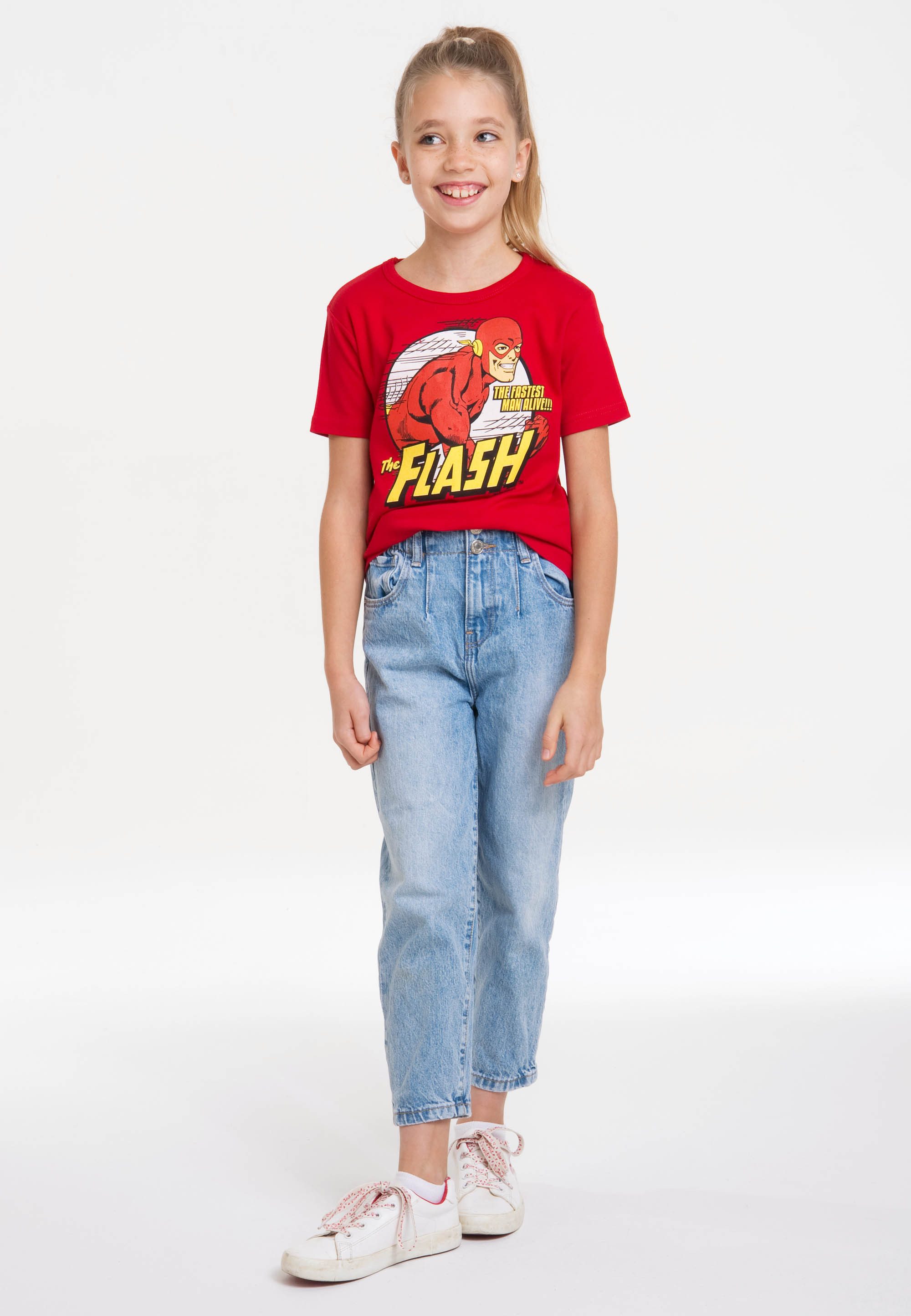 LOGOSHIRT T-Shirt The Fastest Man Alive mit coolem Superhelden-Print