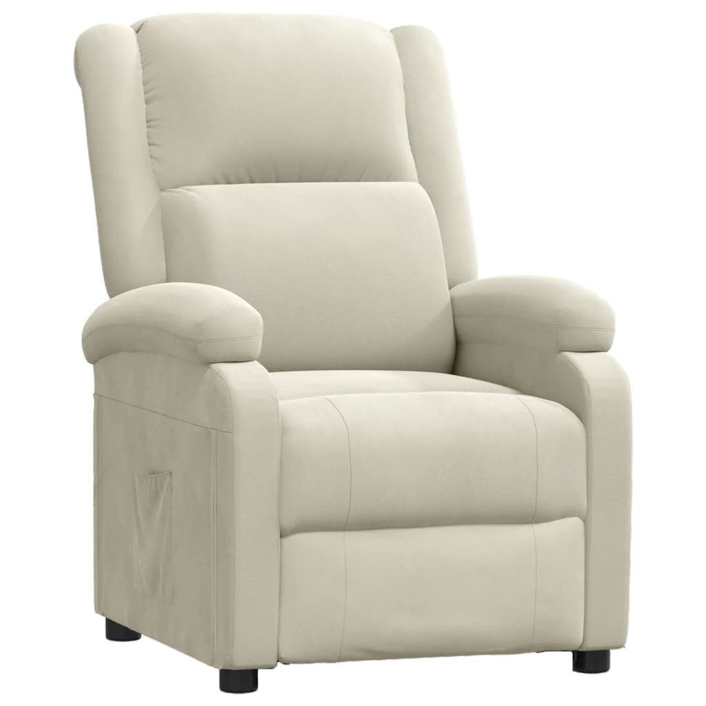 vidaXL Sessel Relaxsessel Creme Samt (1-St) günstig online kaufen