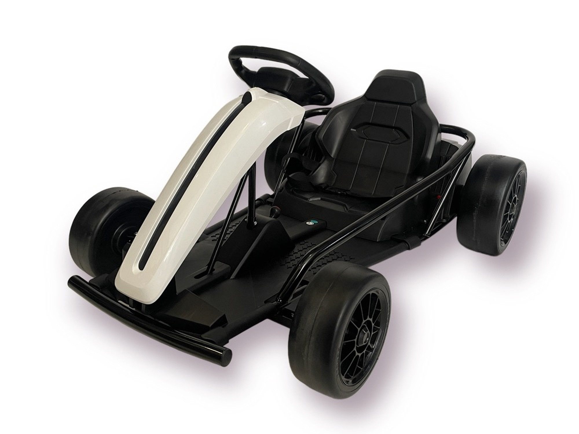TPFLiving Elektro-Kinderquad Go-Kart - weiß - Farbe: weiß, Belastbarkeit 70 kg, Elektro Go-Kart - e Drift Kart - Kinder Elektrofahrzeug Go-Kart