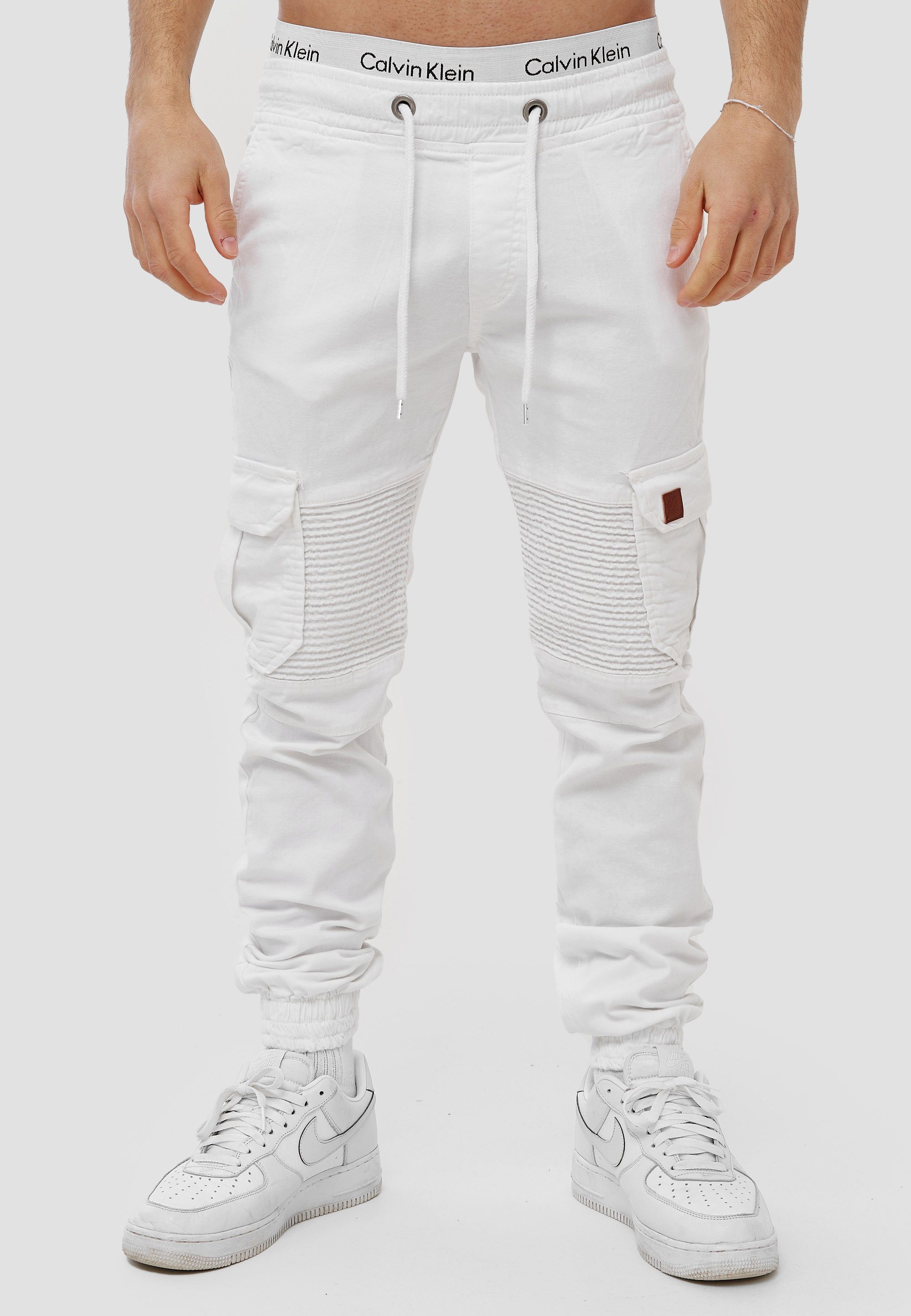 OneRedox Straight-Jeans H-3414 (Chino Cargohose Streetwear, 1-tlg) Freizeit Business Casual