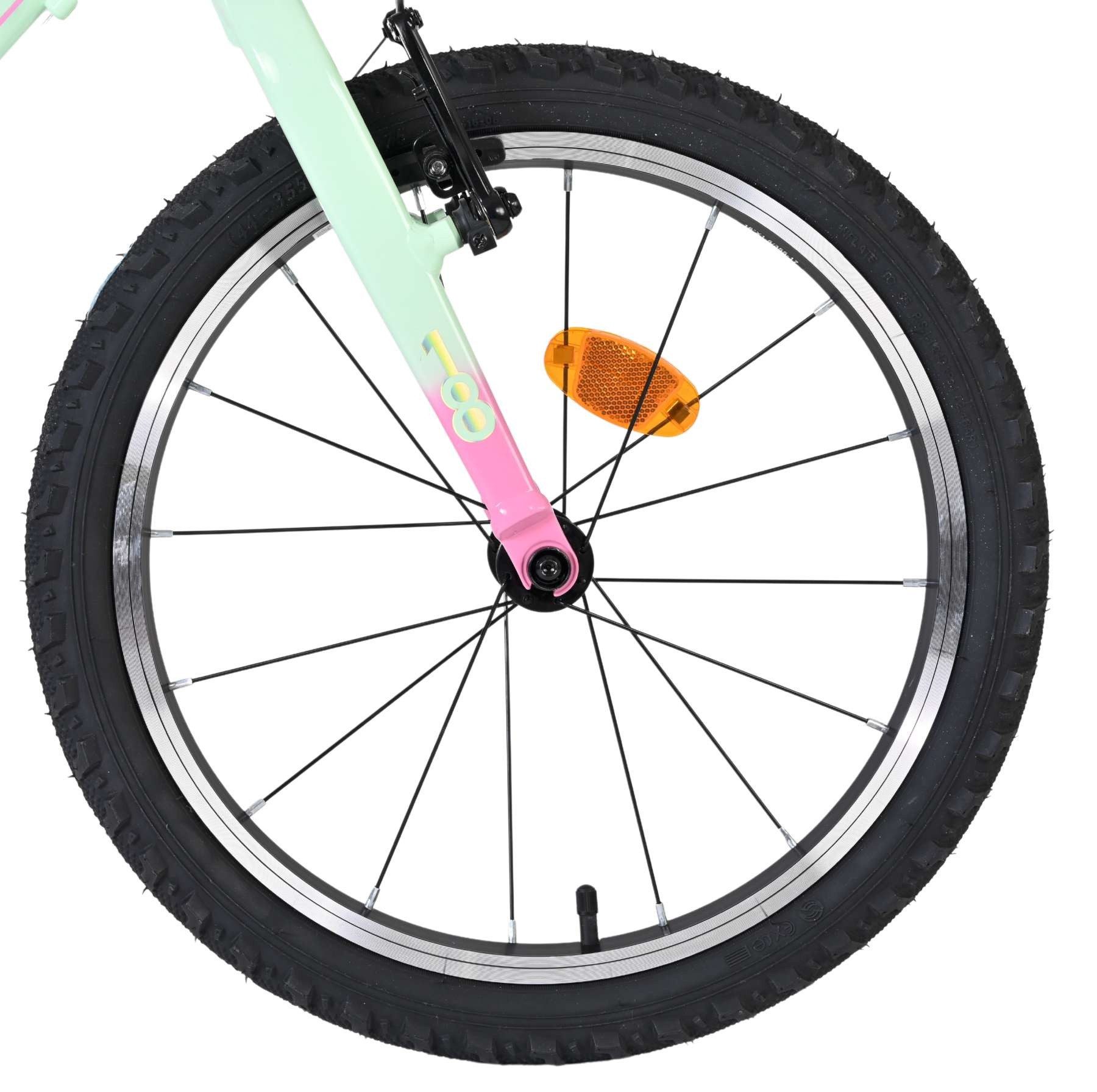 Volare Kinderfahrrad Milano Mädchen 18 Zoll mit Shimano Nexus 3 in Mintgrün, Shimano Nexus 3-Gang-Schaltung, superleicht, sportlich, sicher