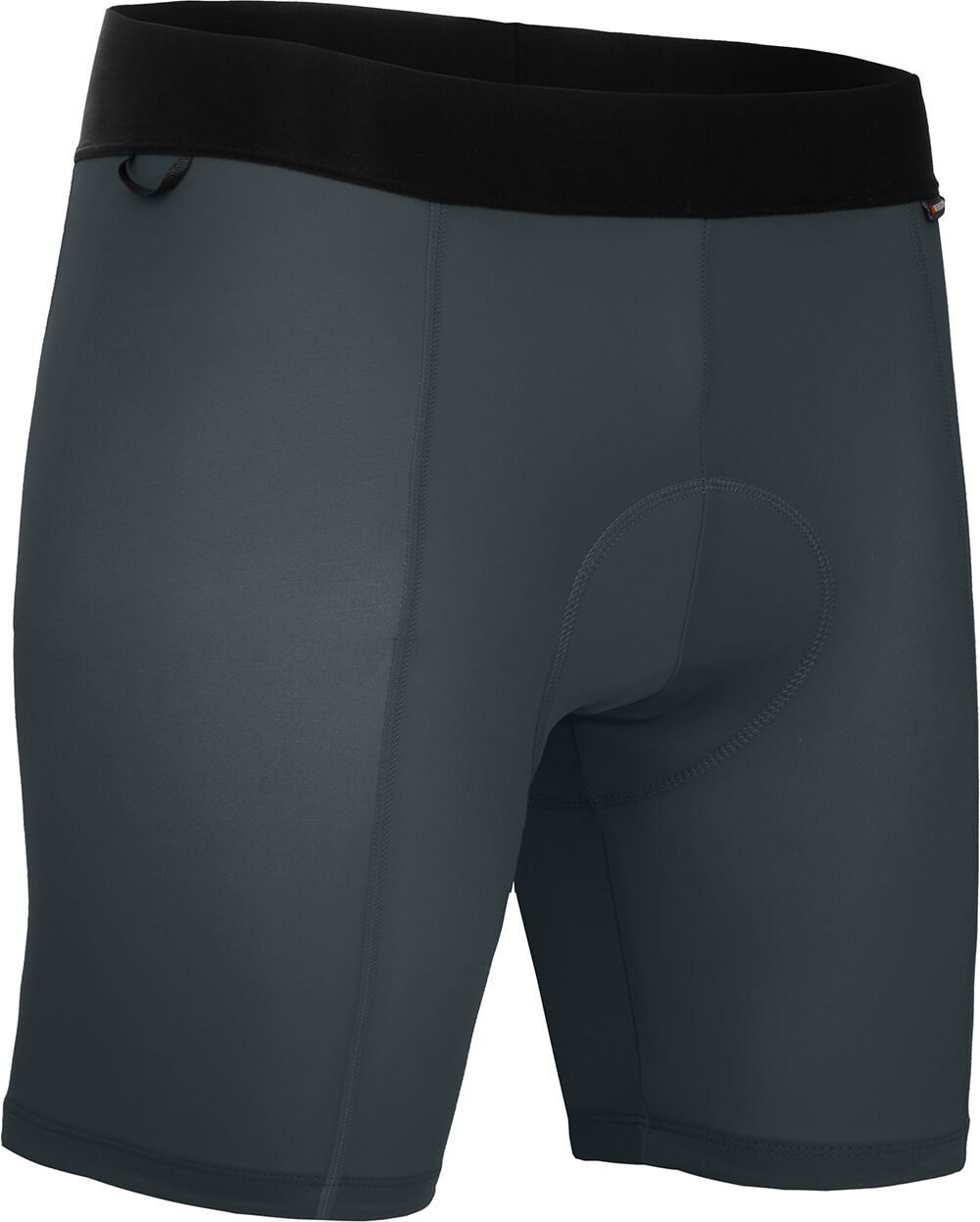 Fahrradhose MIKELI COMFORT (mit Sitzpolster) Herren Fahrrad Unterhose, bielastisch, komfortabel, Normalgrößen, dunkel grau