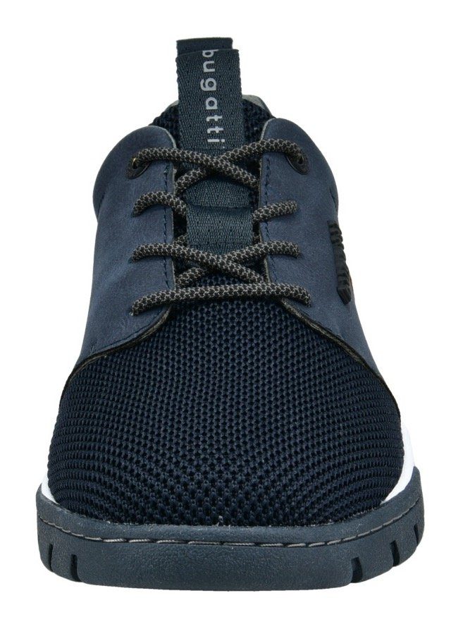 bugatti Sneaker mit Label und Kontrastbesatz, Freizeitschuh, Halbschuh, Schnürschuh