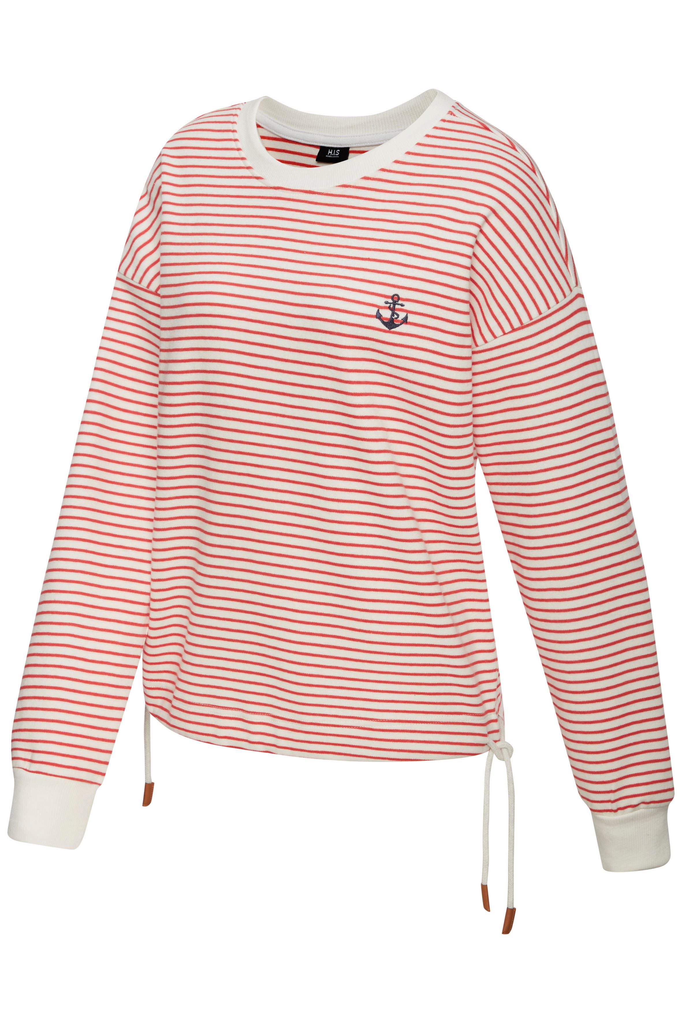 H.I.S Sweatshirt mit Kordelzug am Saum, Loungewear