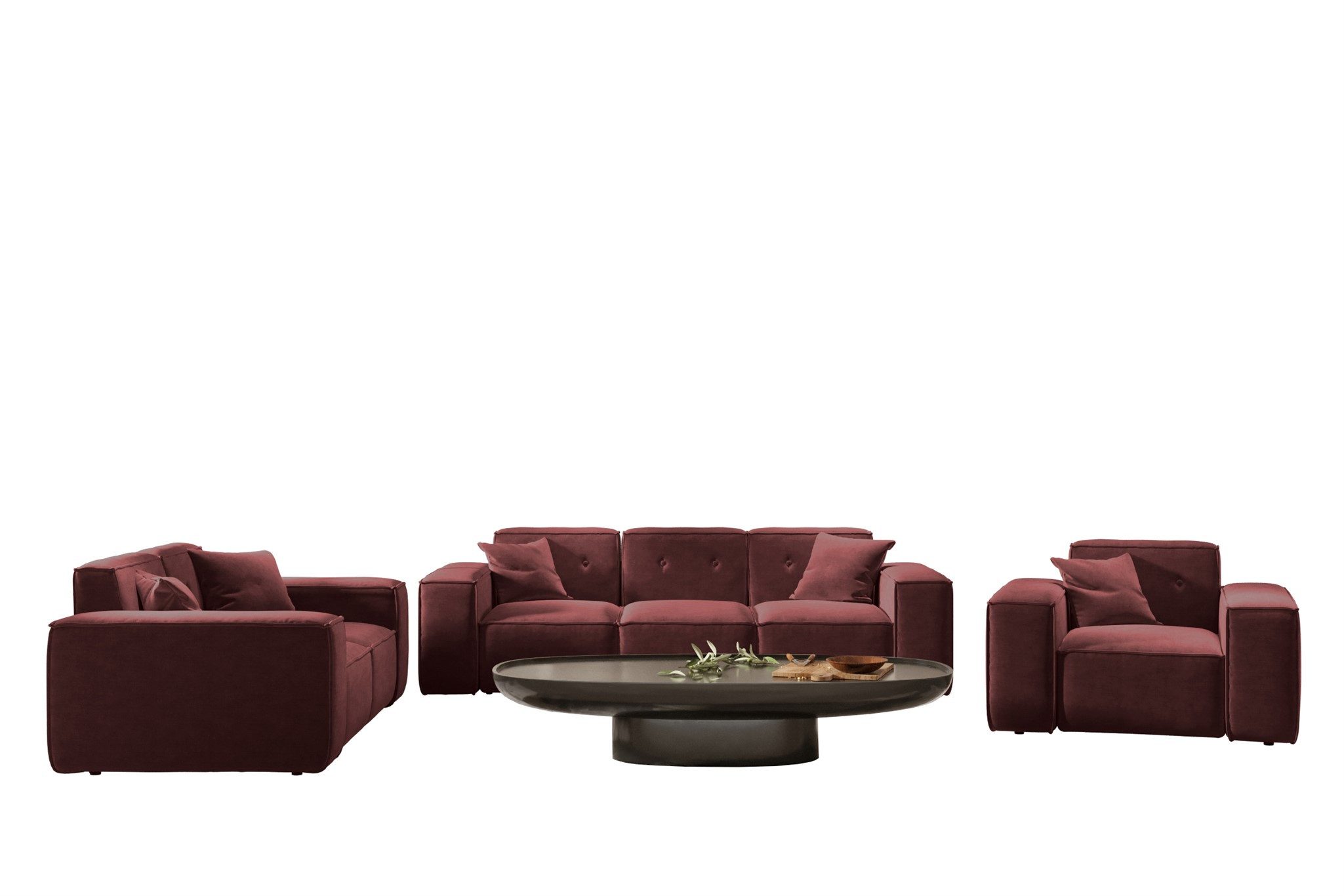 Fun Möbel Polstergarnitur Sofaset Designersofa CESINA günstig online kaufen