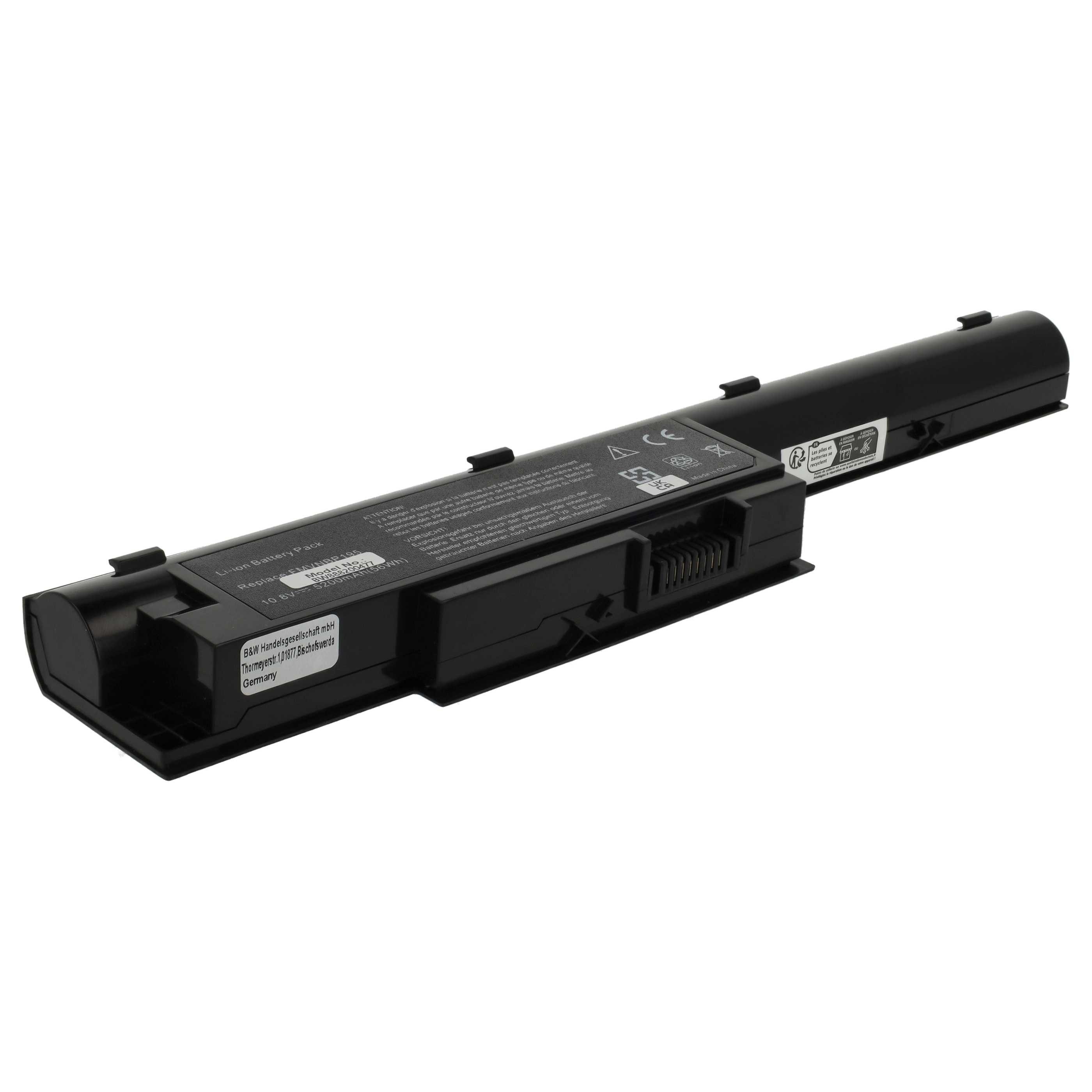 passend für Fujitsu LifeBook SH531, LH531, BH531 Notebook (5200 mAh, Laptop-Akku