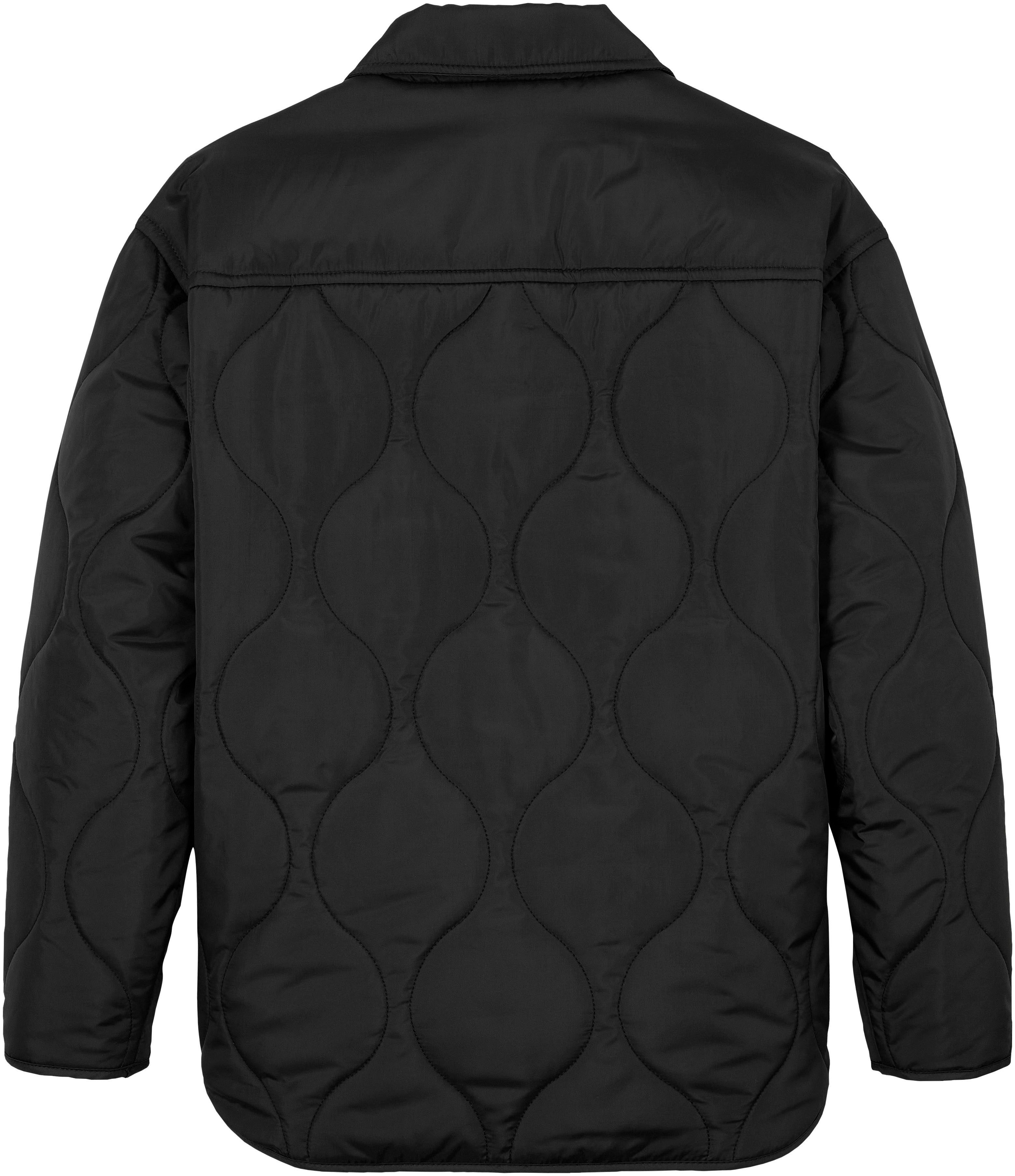 Calvin Klein Jeans Steppjacke QUILTED OVERSHIRT für Kinder bis 16 Jahre mit Logoschriftzug