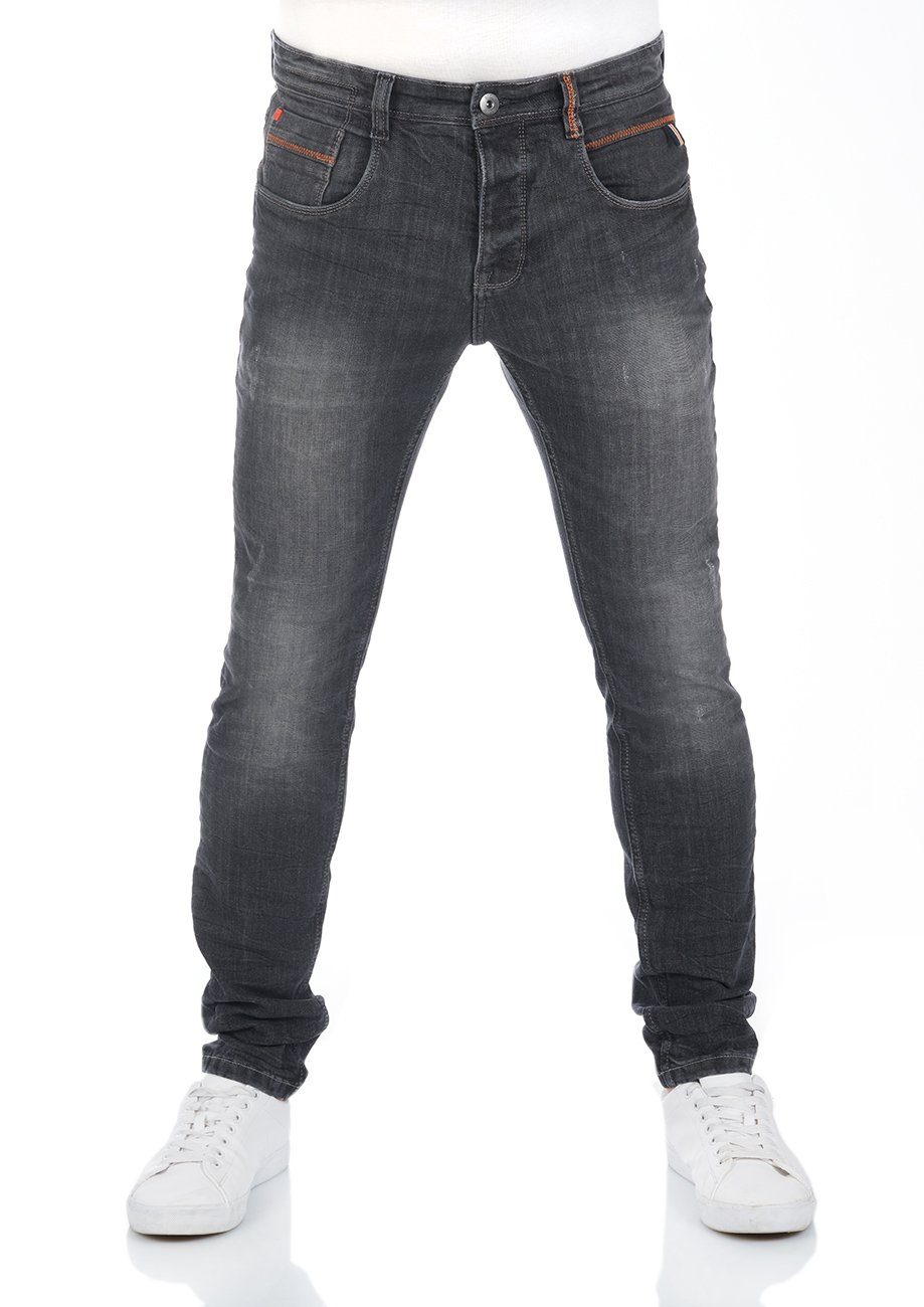 Bequeme Low Waist Jeans Herren - Regular Fit Mit Stretch