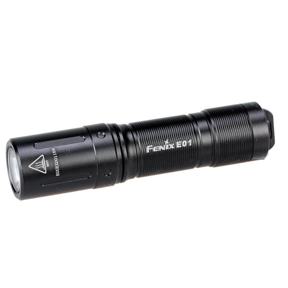 Fenix LED Taschenlampe E01 V2.0 LED Schlüsselbundlampe 100 Lumen schwarz
