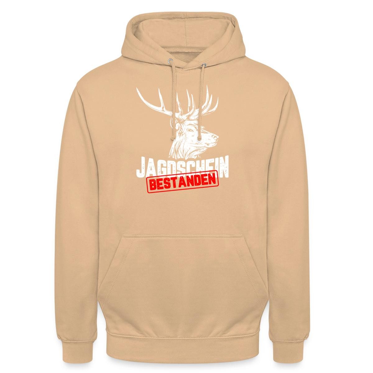 Hoodie Jagdschein Bestanden, Jagdprüfung Unisex Hoodie