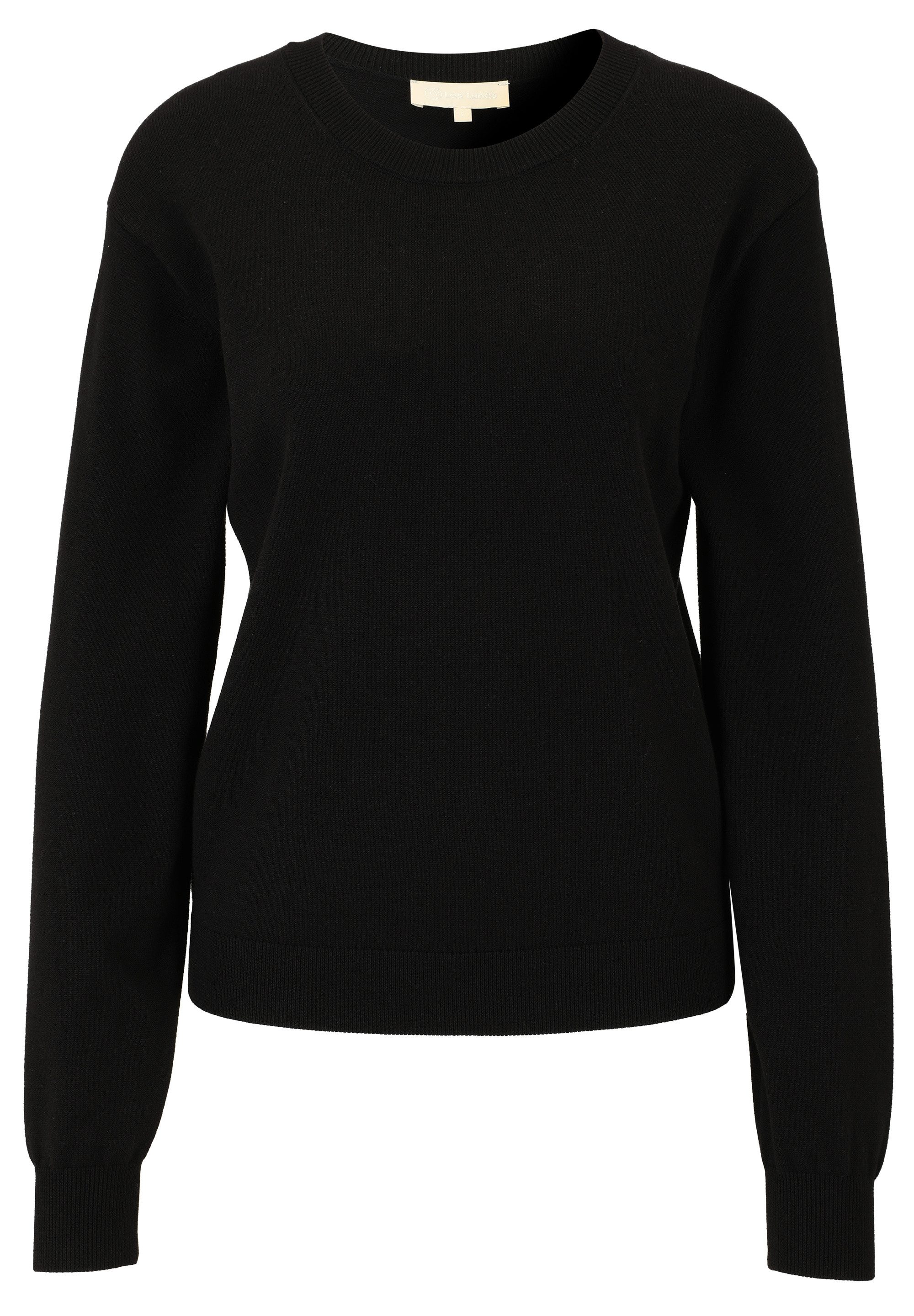 Les Lunes Strickpullover KATIIE Sweater Fine Knit Feinstrick, Leicht Glänze günstig online kaufen