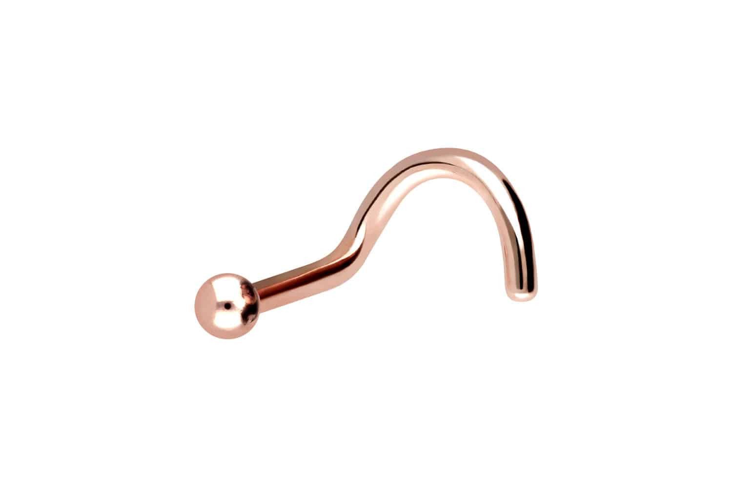 Nasenpiercing Chirurgenstahl Nasenstecker Spirale KUGEL