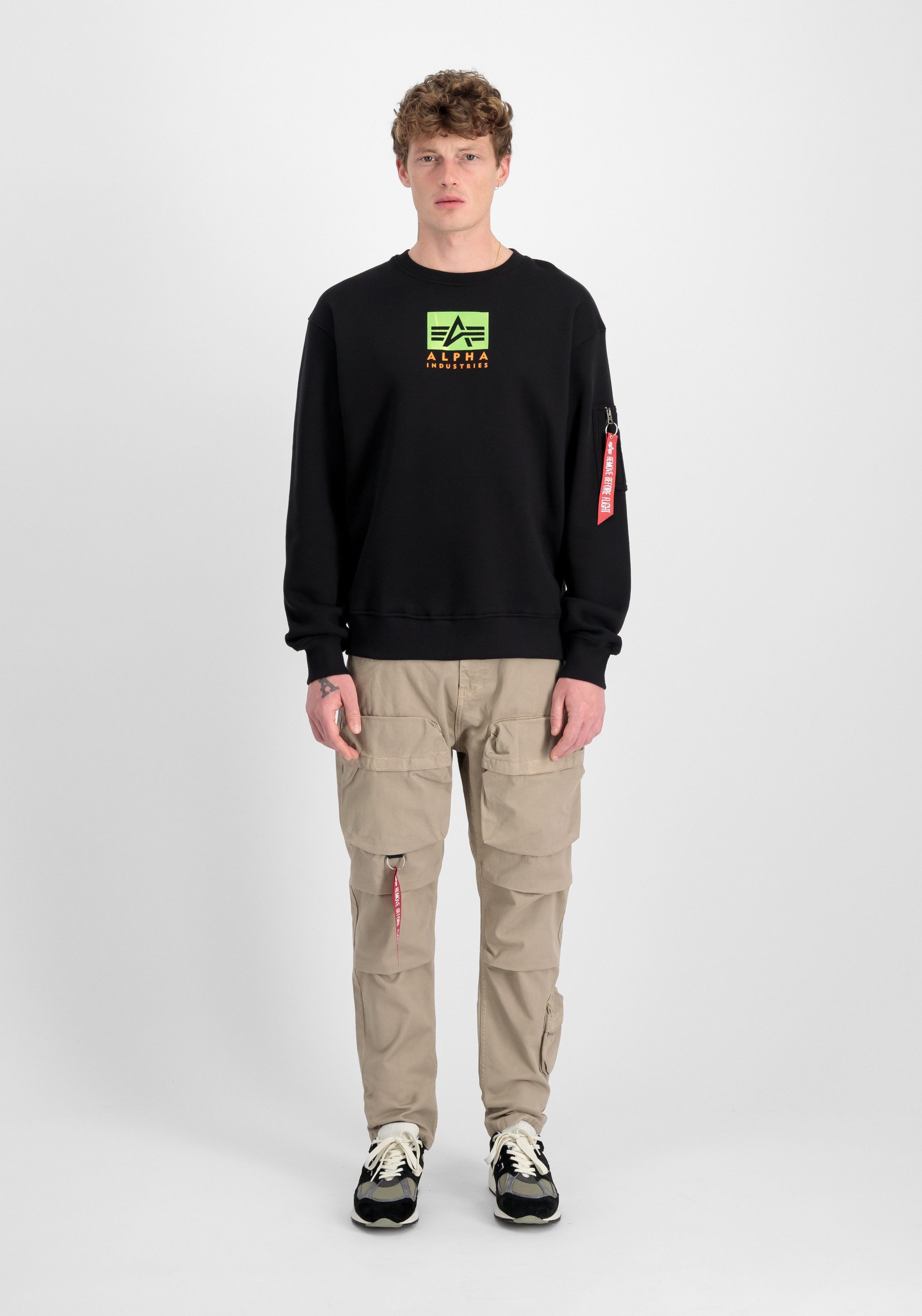 Alpha Industries Sweater Satin Logo Sweatshirt