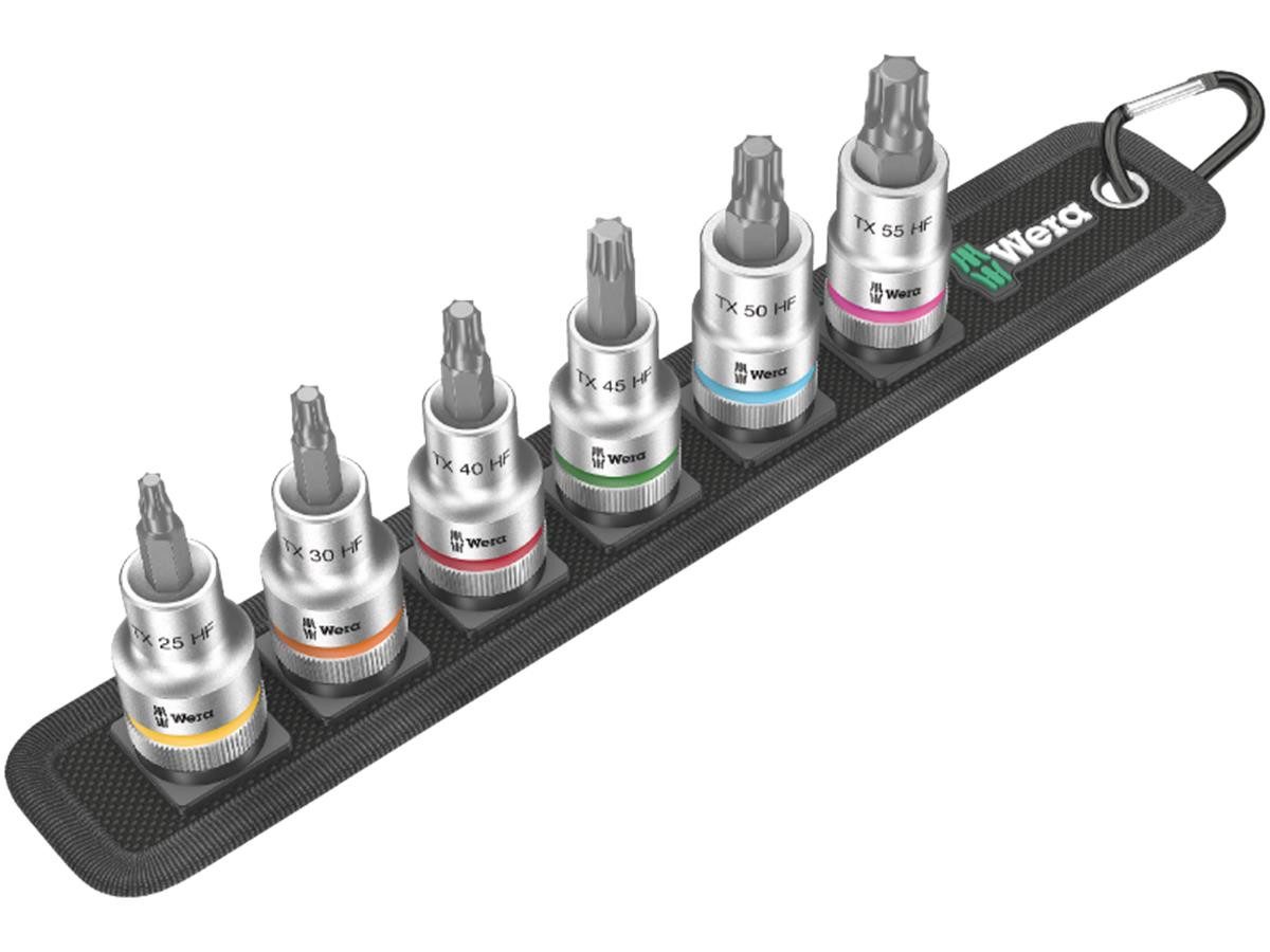 Wera Steckschlüssel Belt C 3 TORX® HF 6-tlg. (Set), 1/2"-Antrieb mit Haltefunktion
