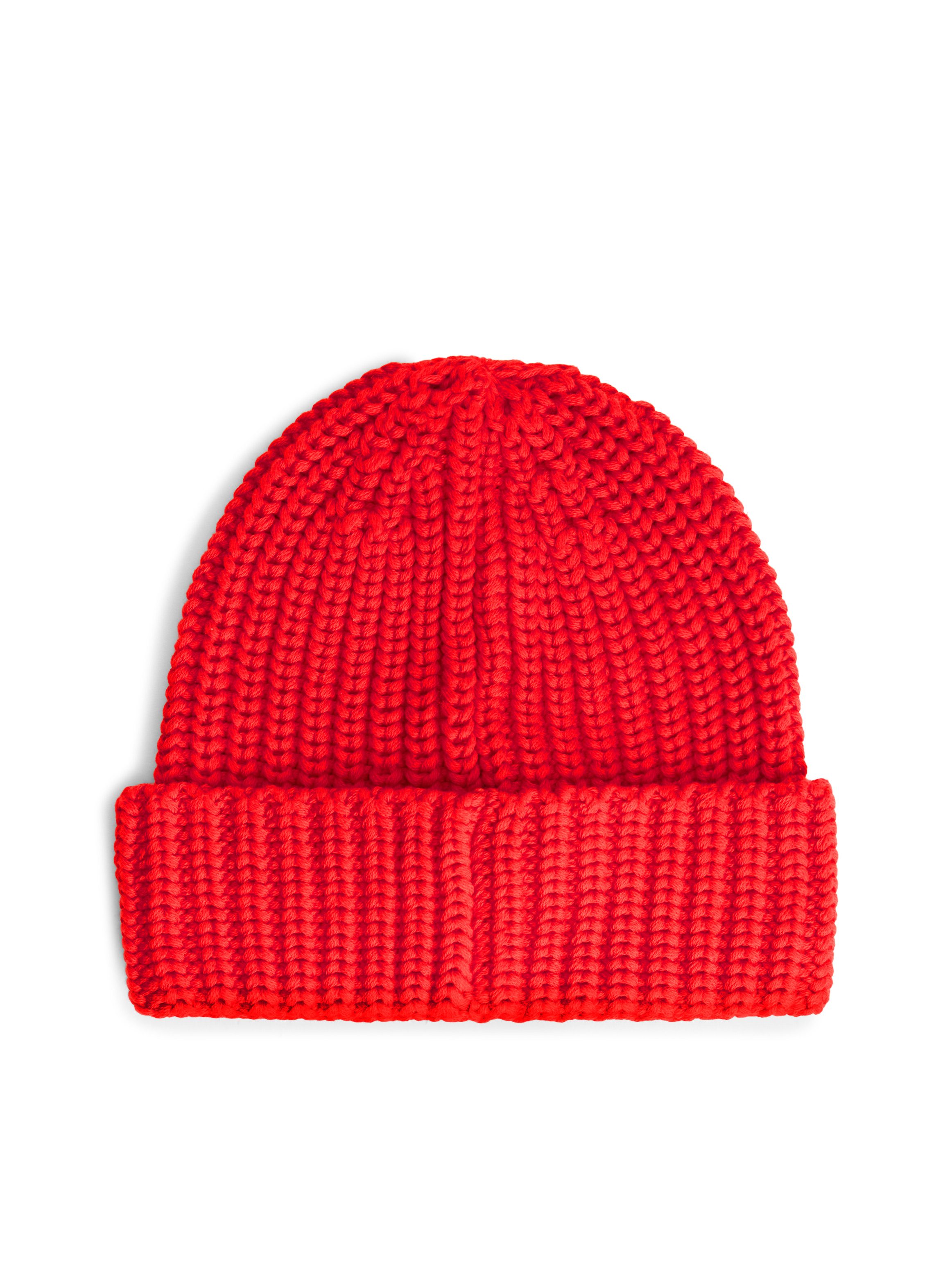 Tommy Jeans Beanie TJW SCRIPT aus grobem Rippstrick mit Logo-Label – Bild 3 von 4