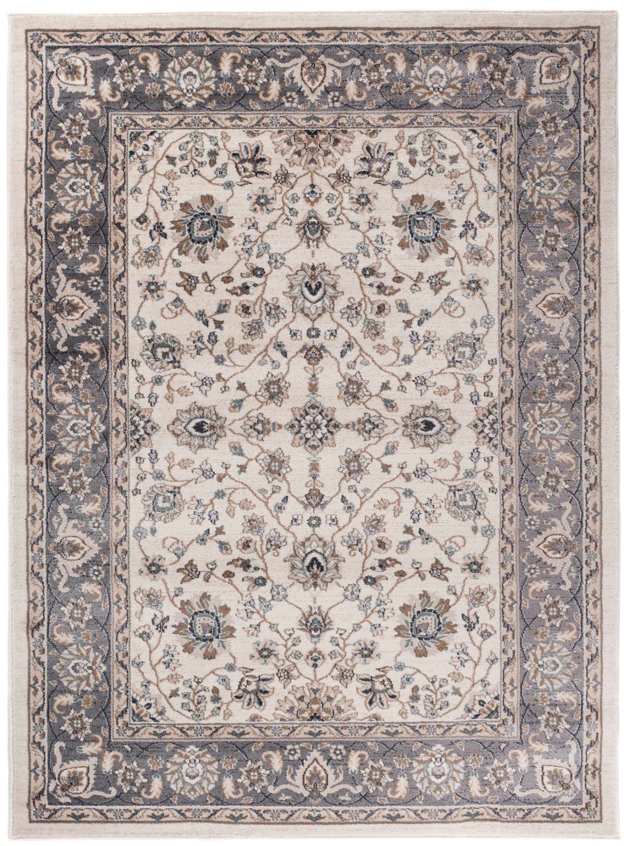Mazovia Orientteppich Oriente Teppich - Traditioneller Teppich Orient Beige Creme Grau, 60 x 100 cm, Geeignet für Fußbodenheizung, Pflegeleicht, Wohnzimmerteppich