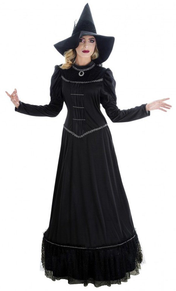 CHAKS Hexen-Kostüm Damenkostüm 'Orelie' - Langes Kleid und Hexenhut günstig online kaufen