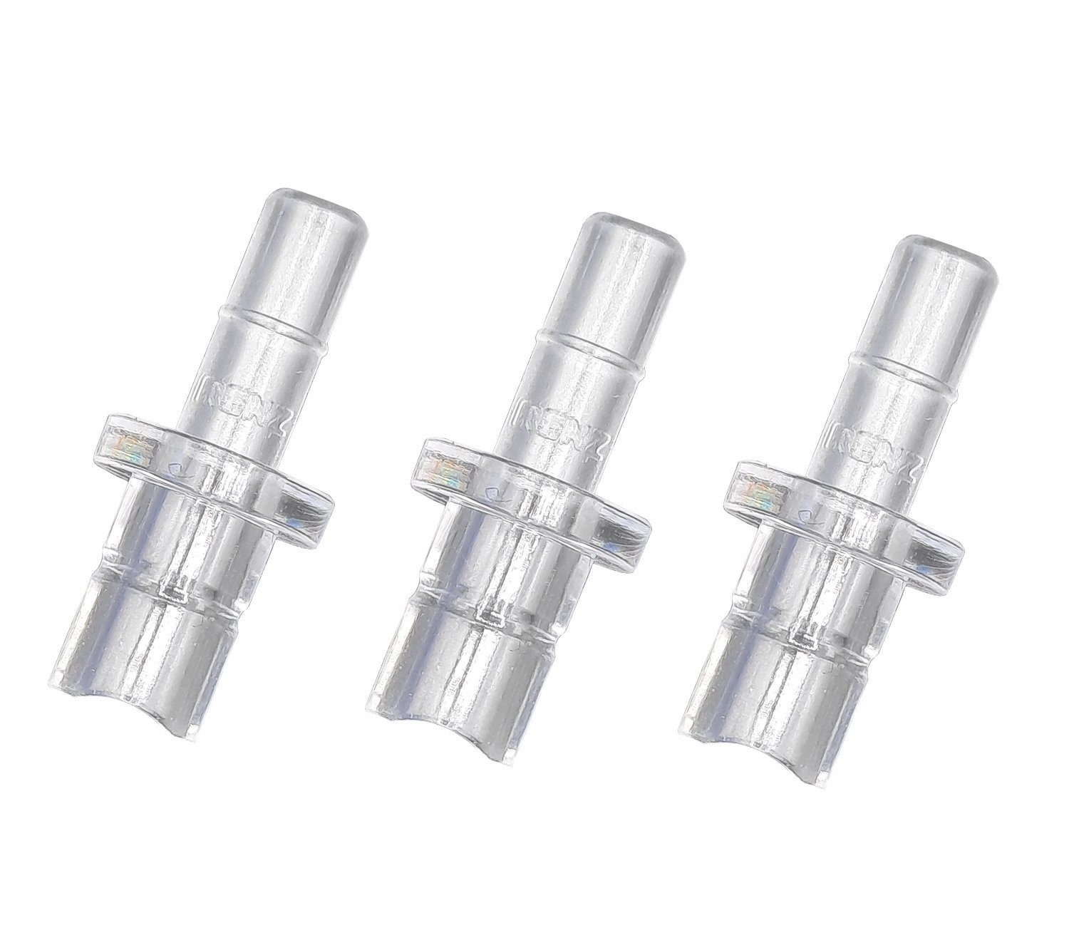 RENZ Milchschlauch-Adapter Fluid Nippel I-Form mit Haltering, Zubehör für Jura Kaffeevollautomaten der Impressa Giga und ENA Serie Milchkühler Cool Control Aufschäumer, Verbinder zu Milchbehälter Transparent von RENZ