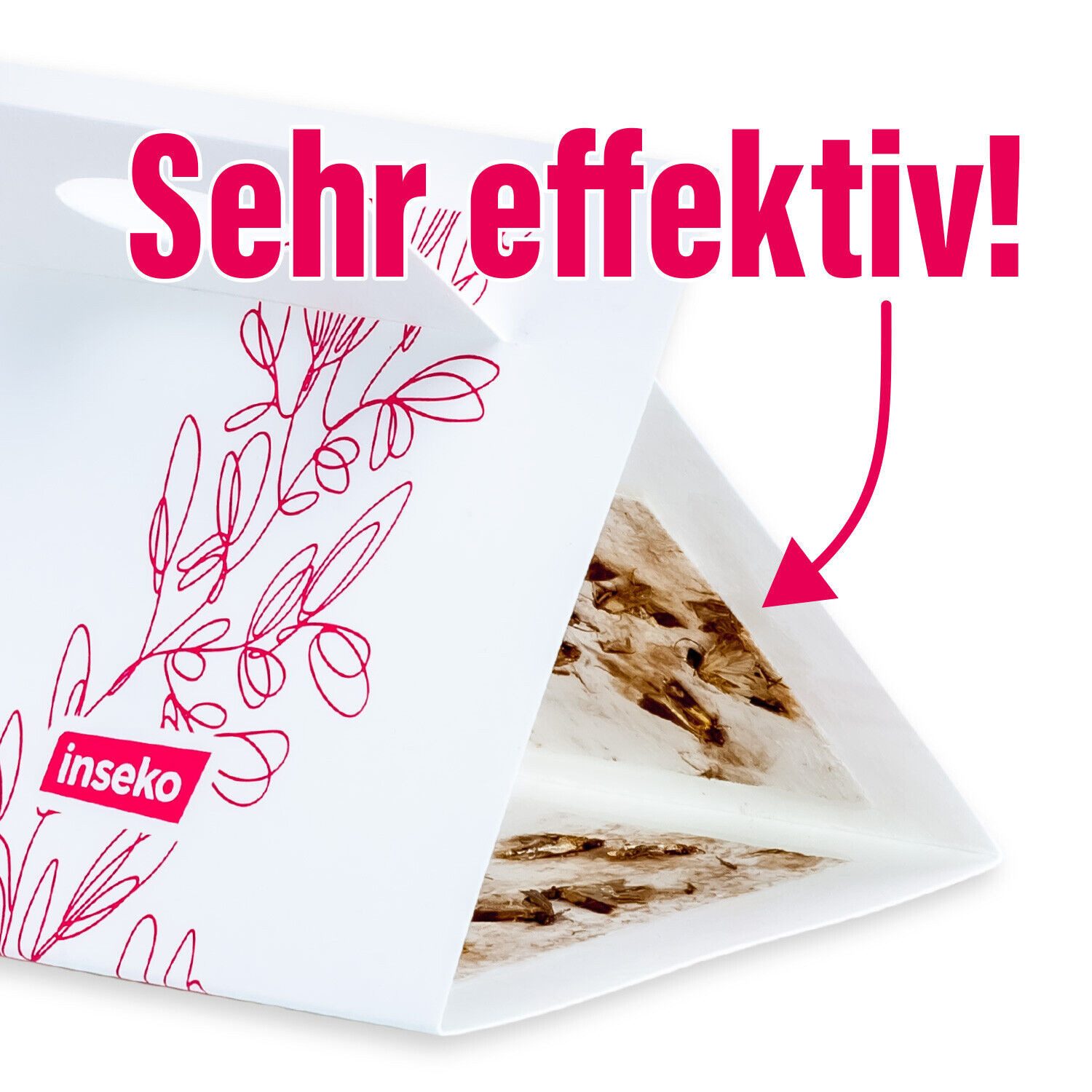 Inseko Insektenfalle 12x inseko Kleidermottenfallen I insektizidfrei und geruchlos, Pheromonfalle gegen Kleidermotten & zur Befallsermittlung