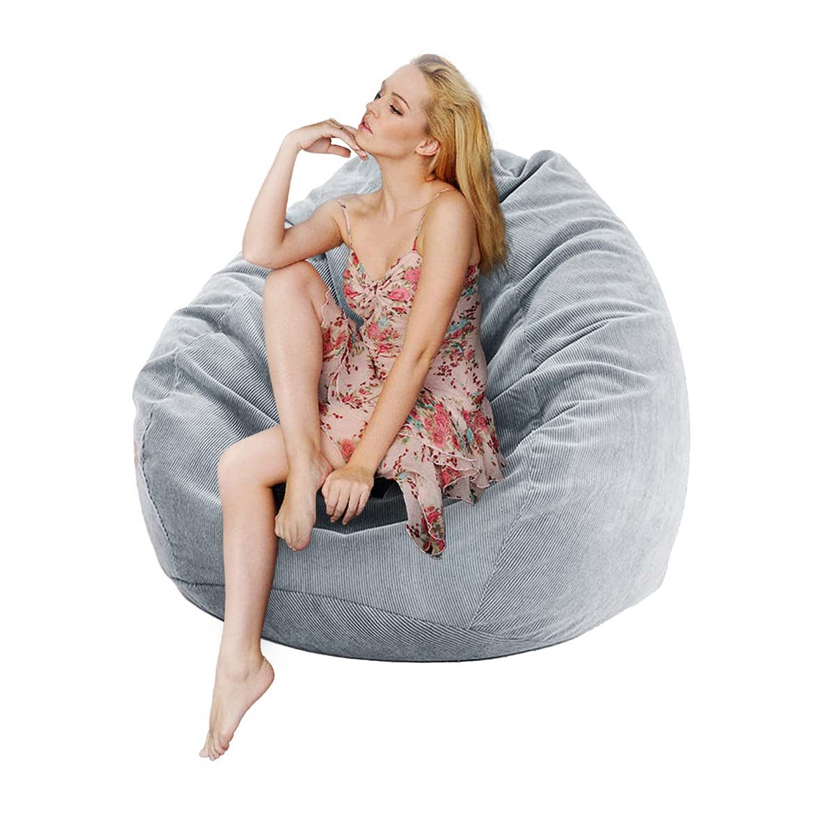 Agger Sitzsack Sitzsackstuhl für Kinder und Erwachsene, nur Bezug (Keine Füllung), für Sofa-Stofftiere – Bild 2 von 5