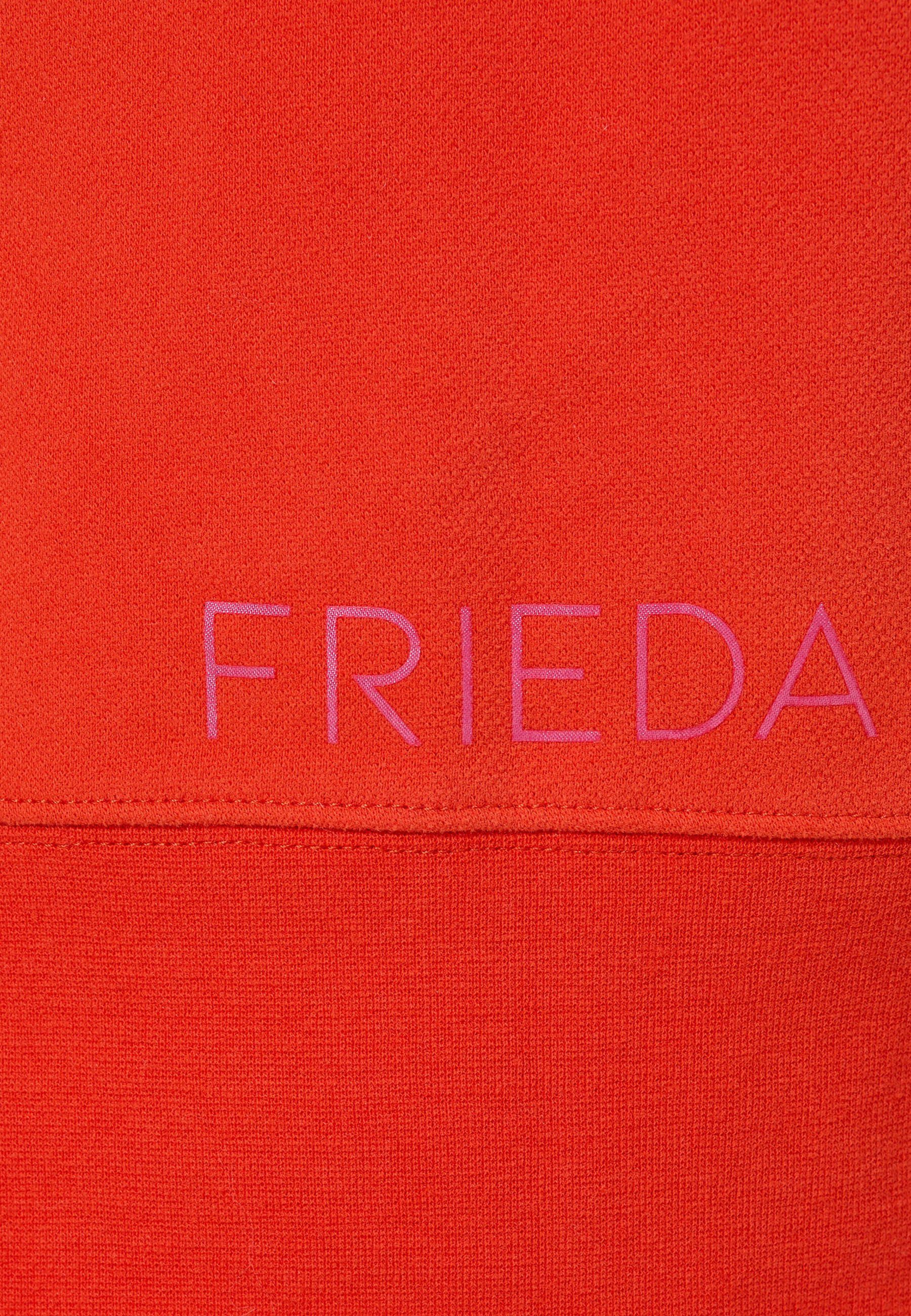 Frieda & Outdoorjacke Freddies mit Sweat-jacket NY orange Kapuze