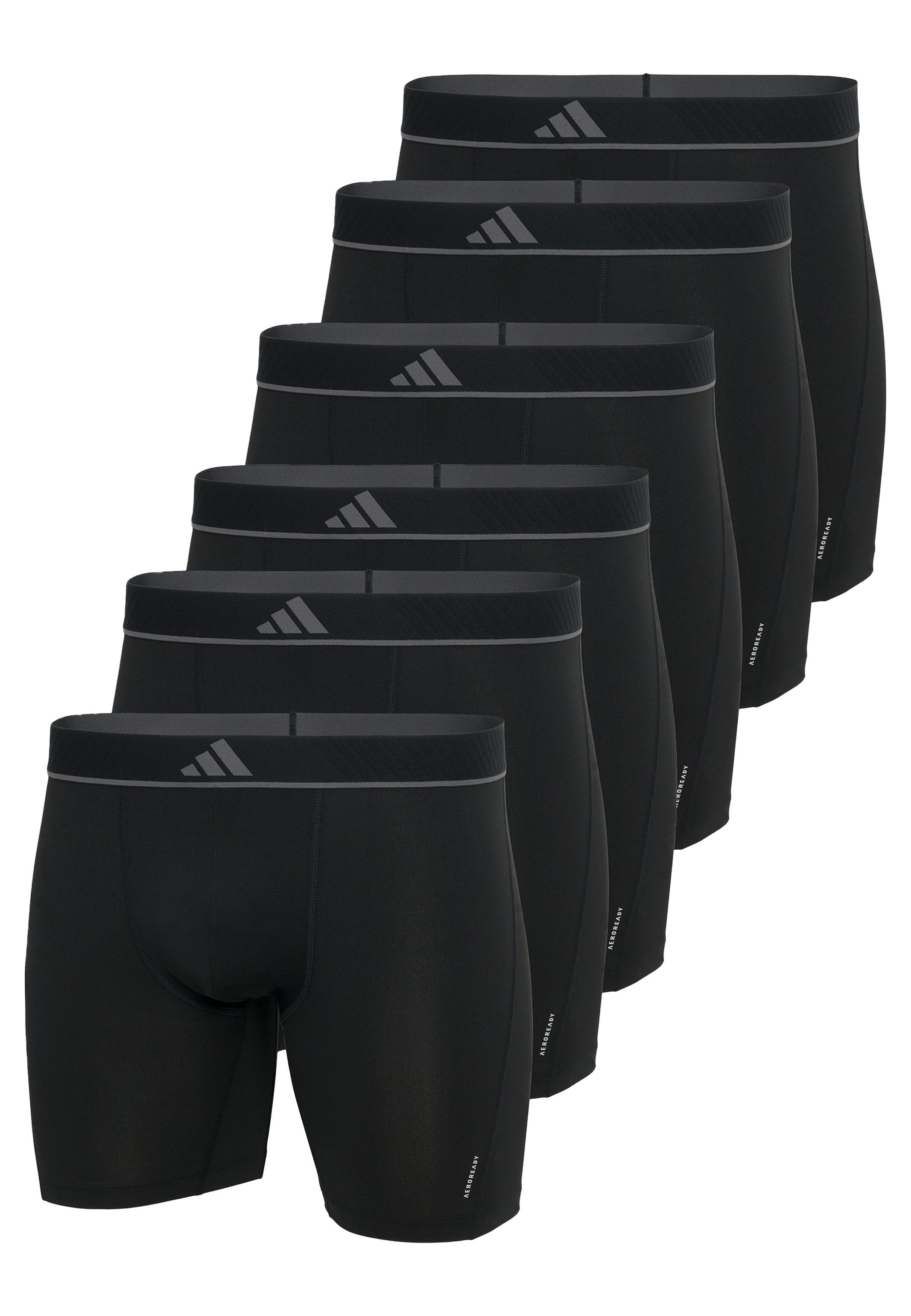 adidas Sportswear Retro Boxer 6er Pack Active Micro Flex Eco (Spar-Set, 6-St) Long Short / Pant - ohne Eingriff - Blickdicht