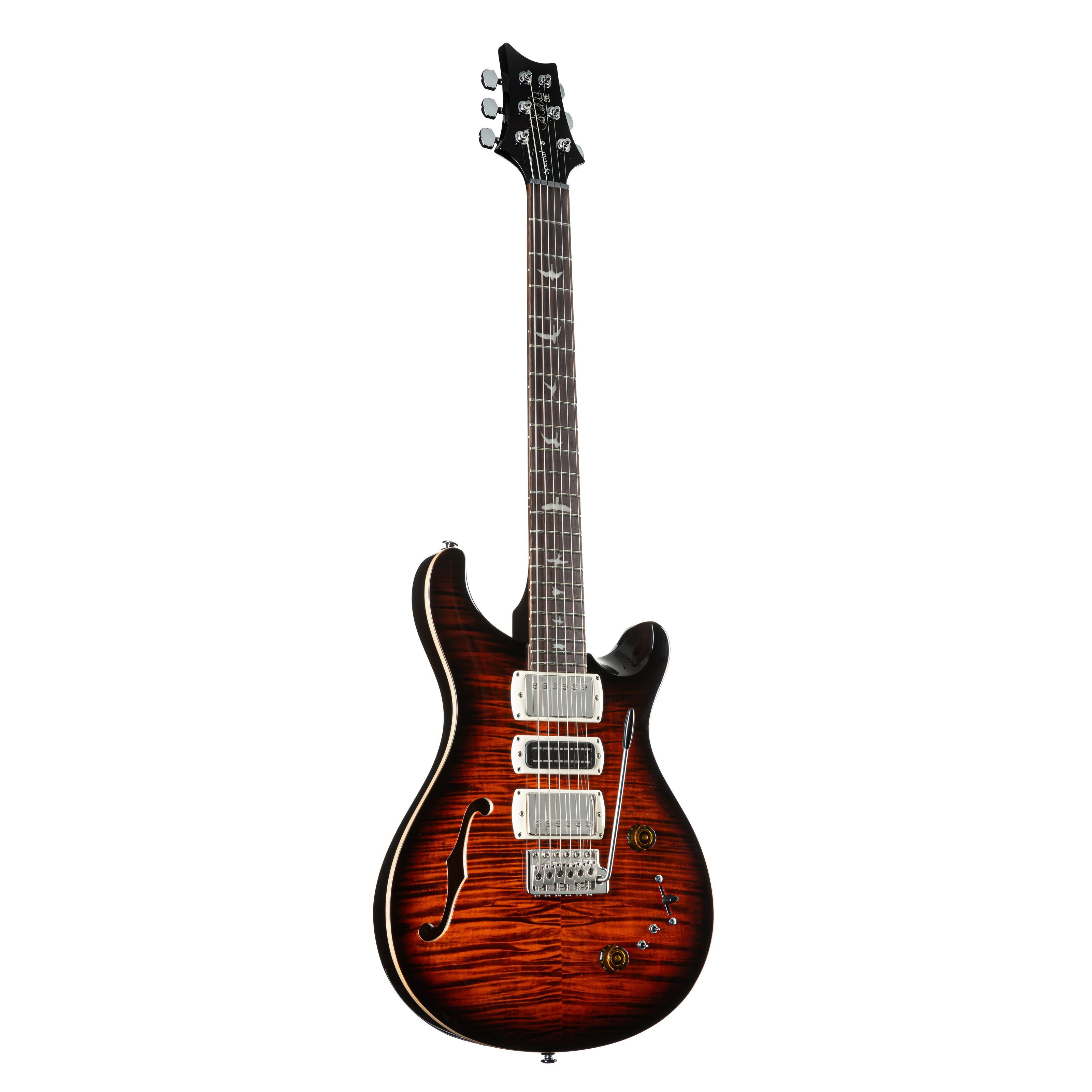 PRS E-Gitarre, E-Gitarren, PRS-Modelle, SE Special Semi-Hollow Orange Tiger Smokeburst - E-Gitarre