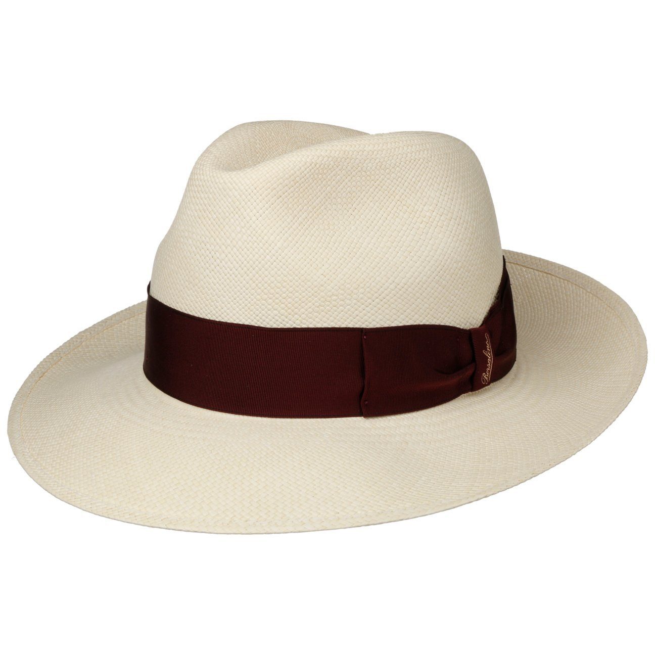 Borsalino Sonnenhut (1-St) Panamastrohhut mit Ripsband, Made in Italy