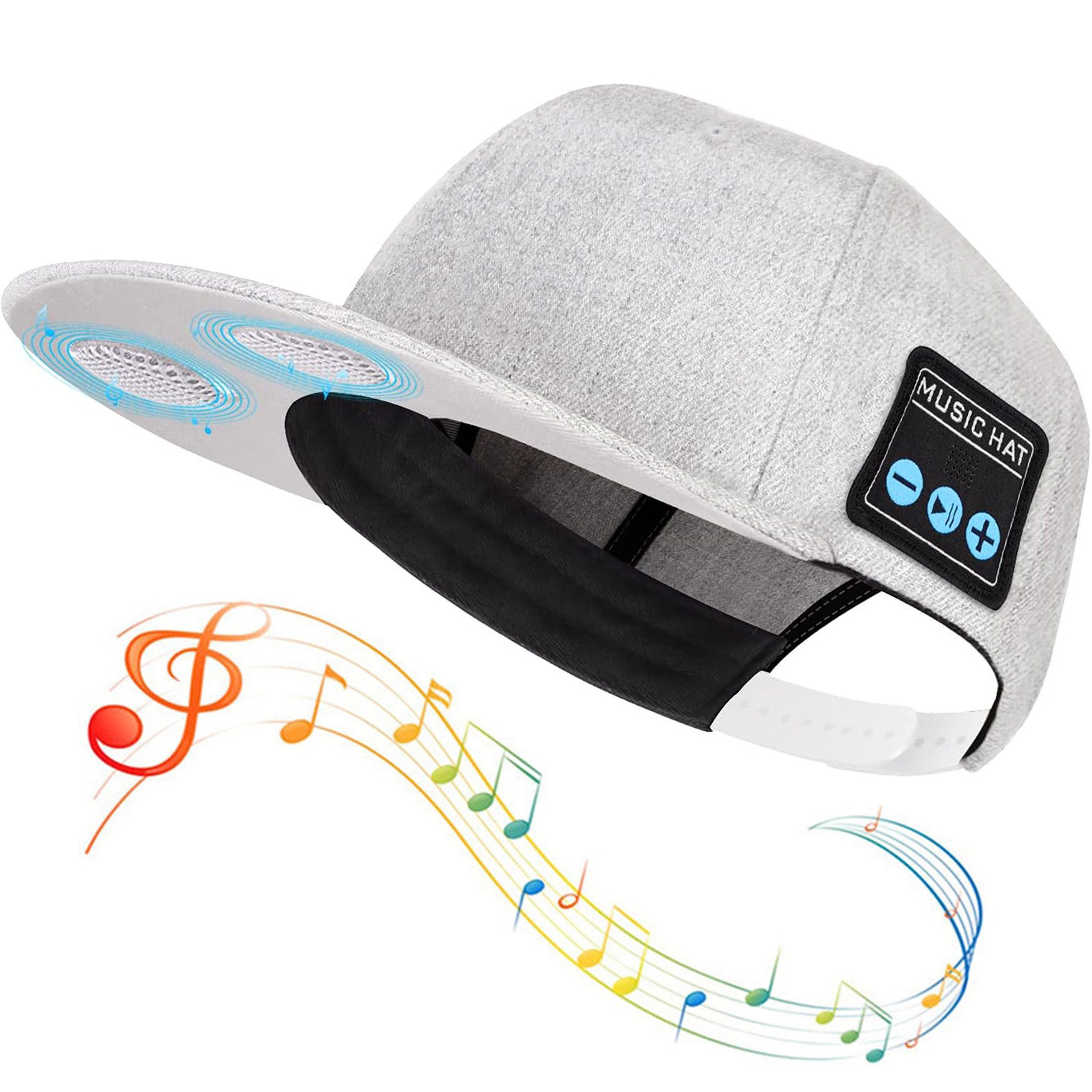 KINSI Baseball Cap Bluetooth Cap mit Stereo-Lautsprechern - Musik-Baseballkappe für Outdoor-Sport und Freizeit